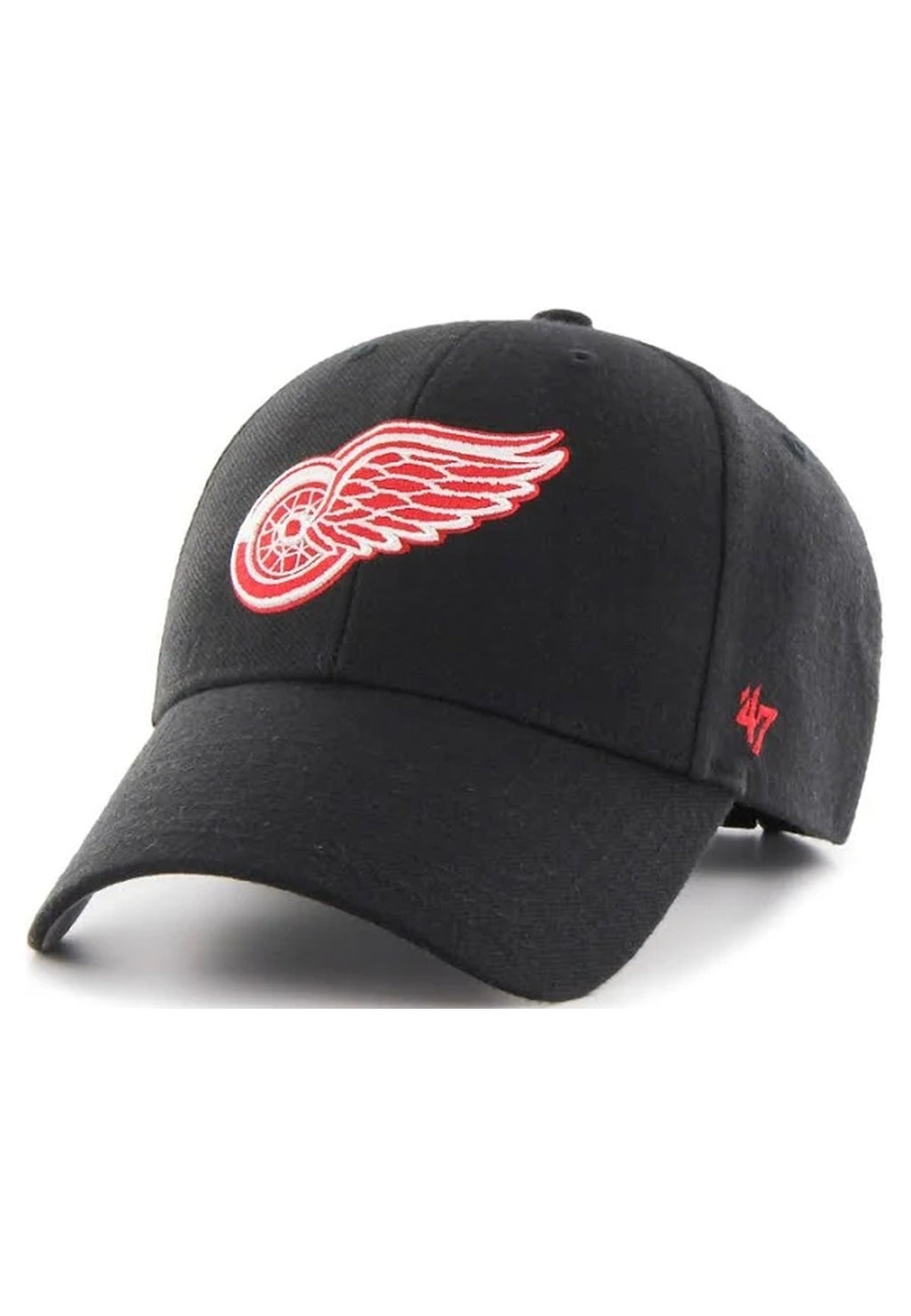 GORRA 47 BRAND NEGRA DETROIT RED WINGS MVP CAP