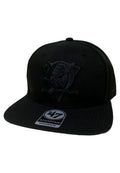 GORRA 47 BRAND ANAHEIM DUCKS NHL BLACK ON BLACK CAPTAIN NEGRA