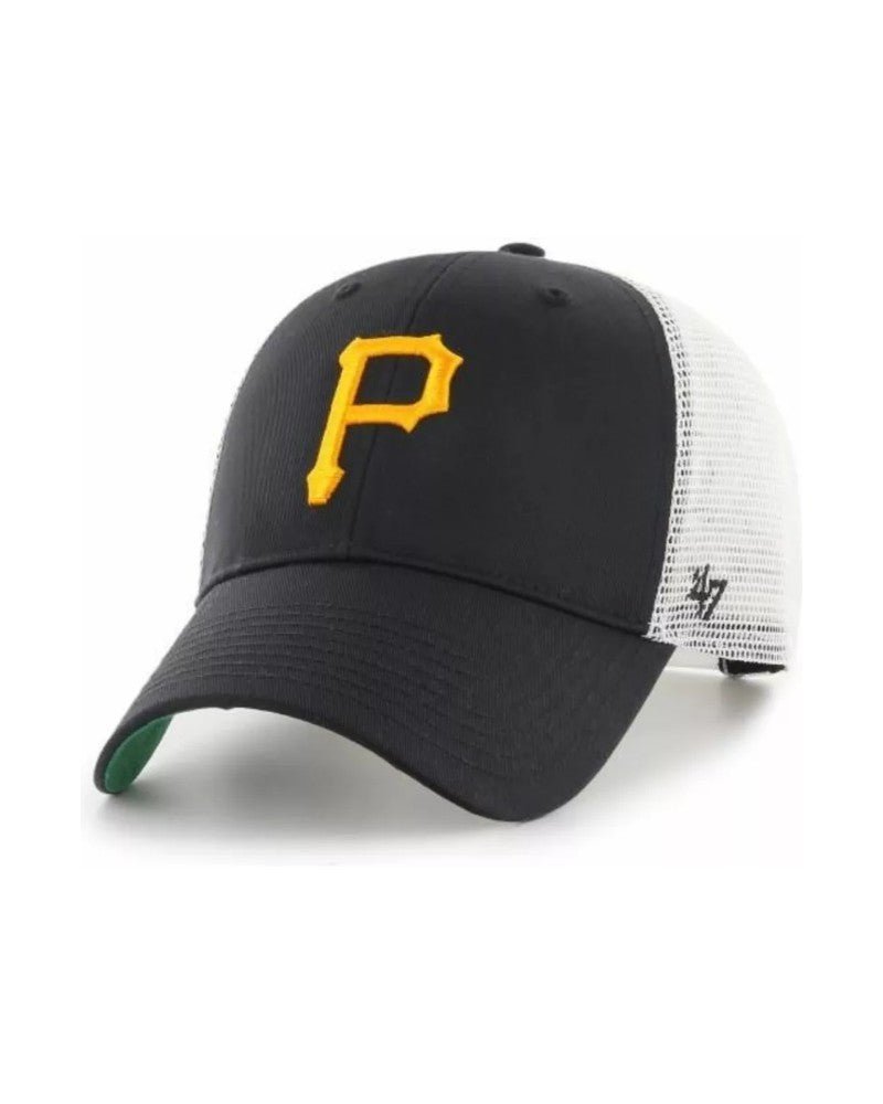 GORRA 47 BRAND NEGRA PIRATES TRUCKER BORDADO FRENTE VISERA CURVA - AREA ZERO