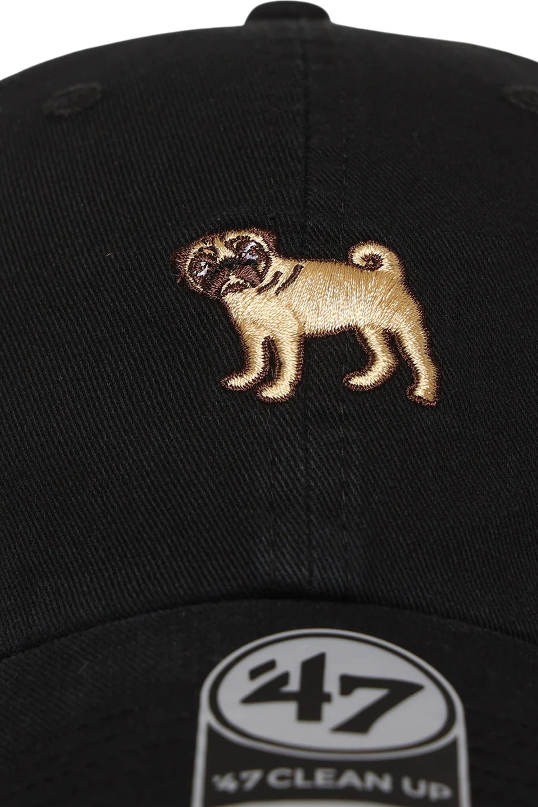 GORRA 47 BRAND CARLINO PUG NEGRA BASE RUNNER CLEAN UP