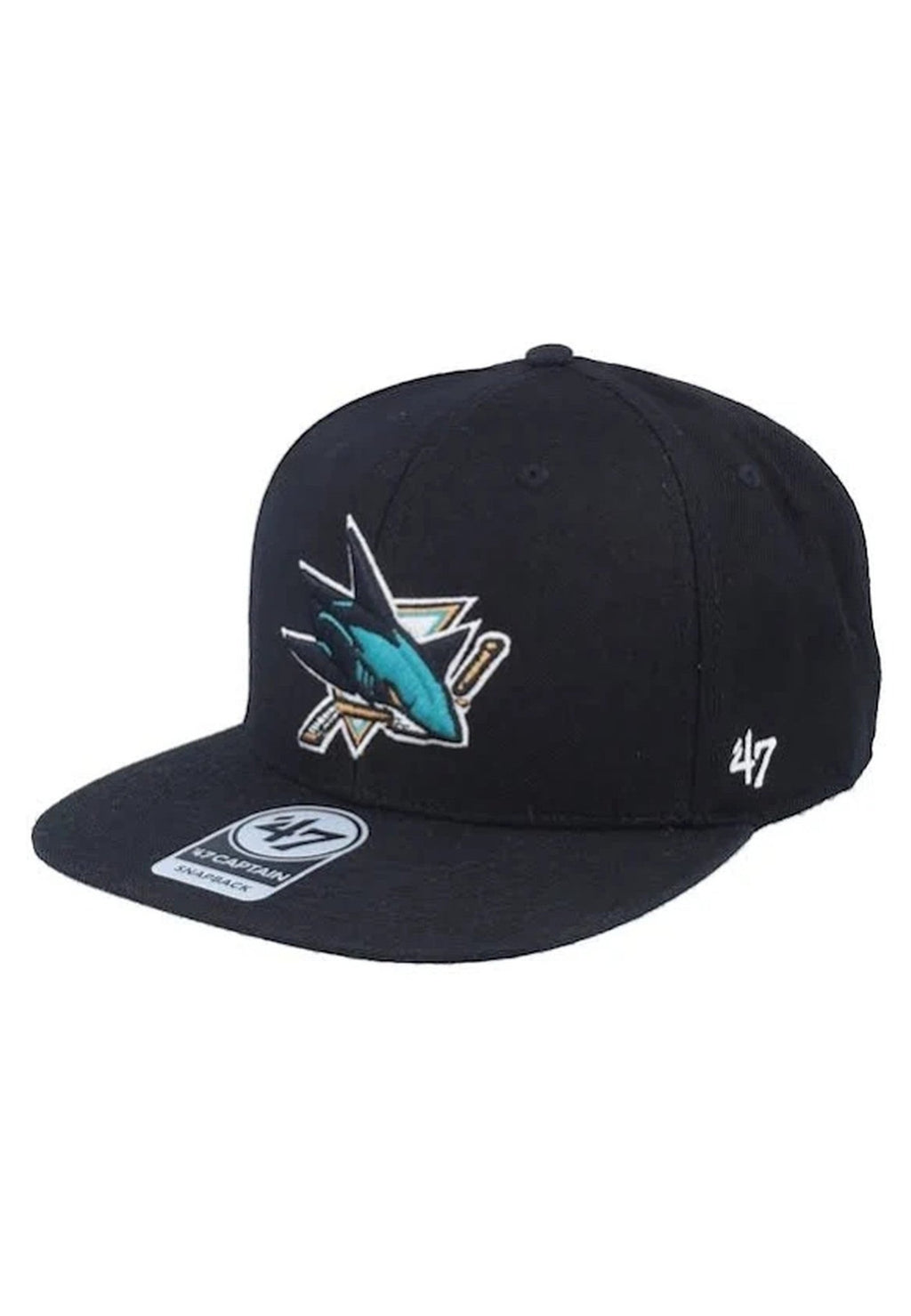 GORRA 47 BRAND NEGRA SAN JOSE SHARKS CAPTAIN CAP - AREA ZERO
