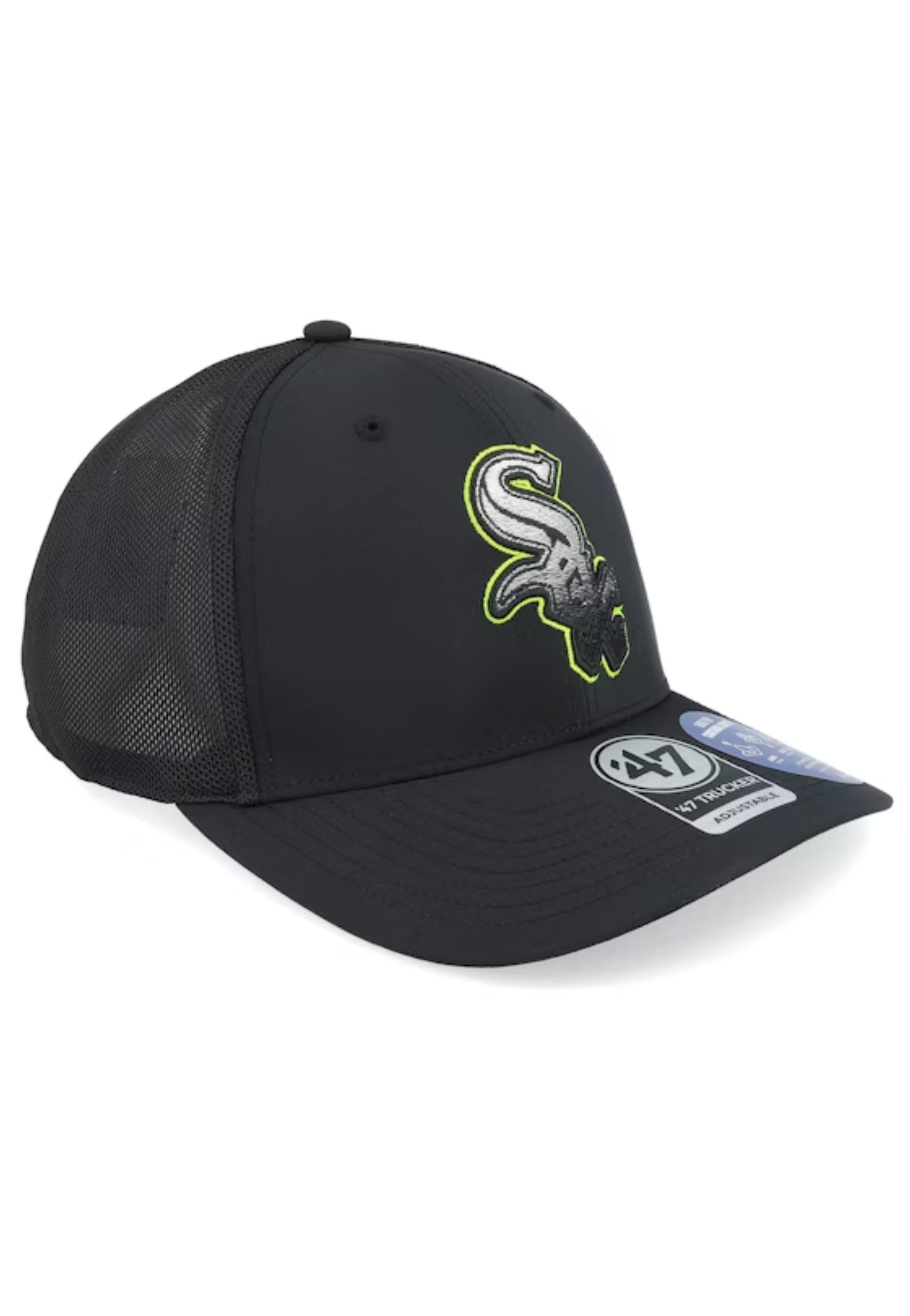 GORRA 47 BRAND NEGRA WHITE SOX BRRR TRUCKER CAP