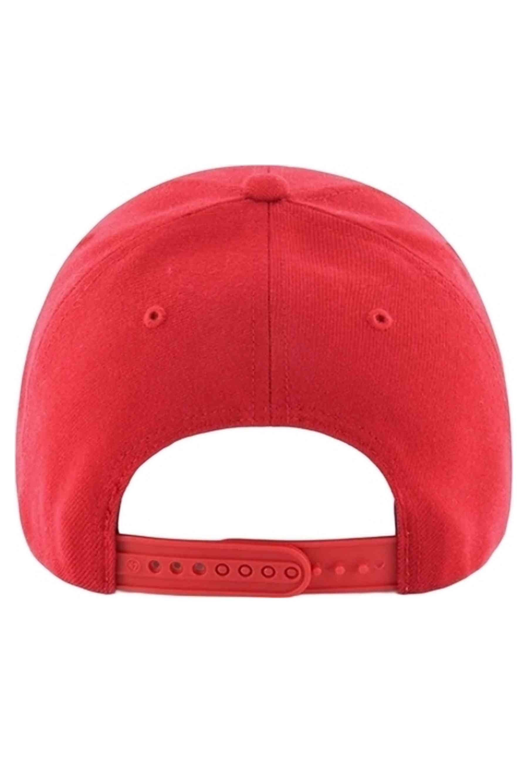 GORRA 47 BRAND ROJA BORDADO YANKEEES FRENTE VISERA CURVA