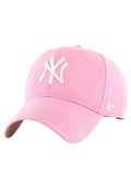 GORRA 47 BRAND ROSA BORDADO YANKEES FRENTE VISERA CURVA