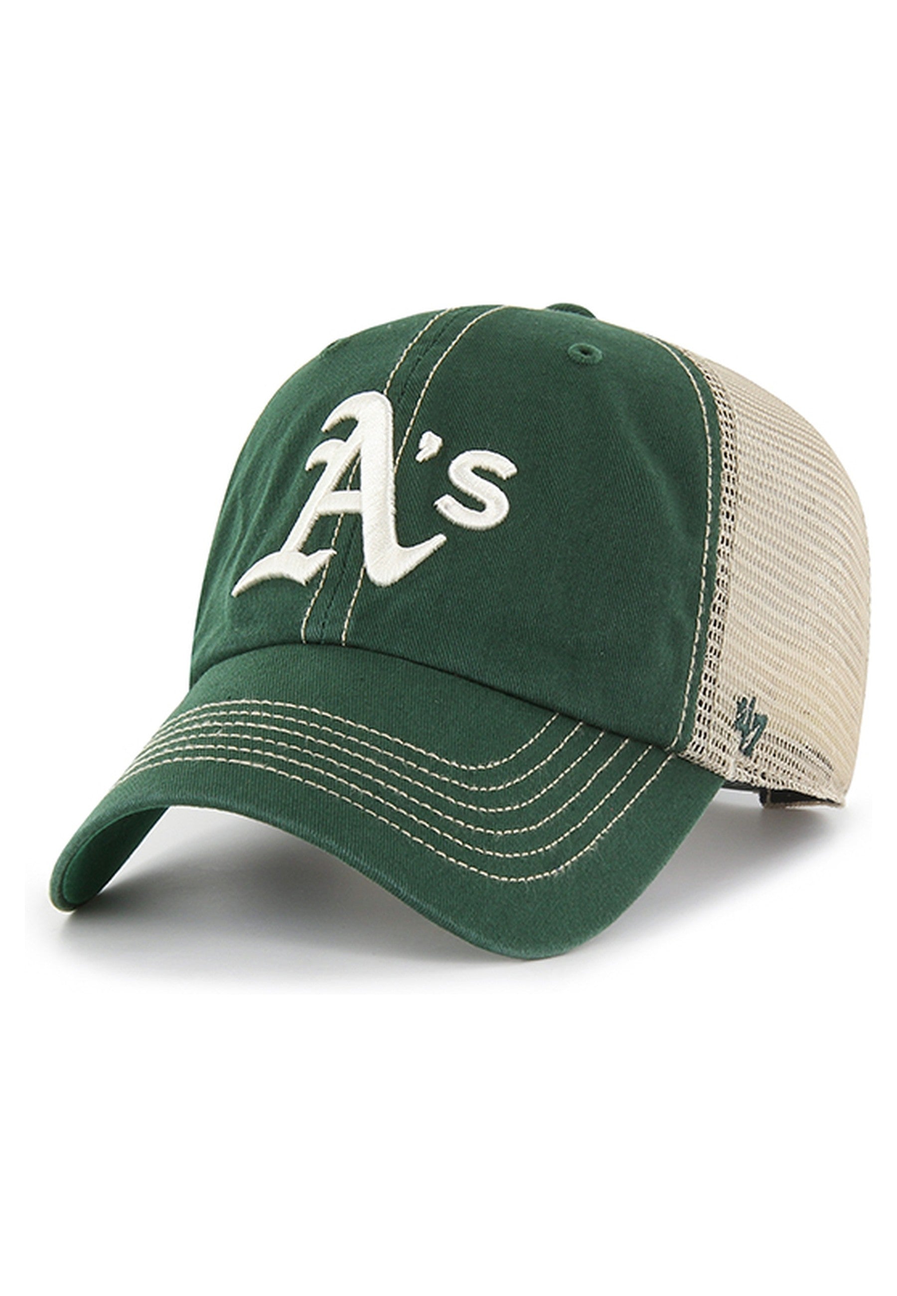 GORRA 47 BRAND VERDE OAKLAND ATHLETICS CLEAN UP CAP