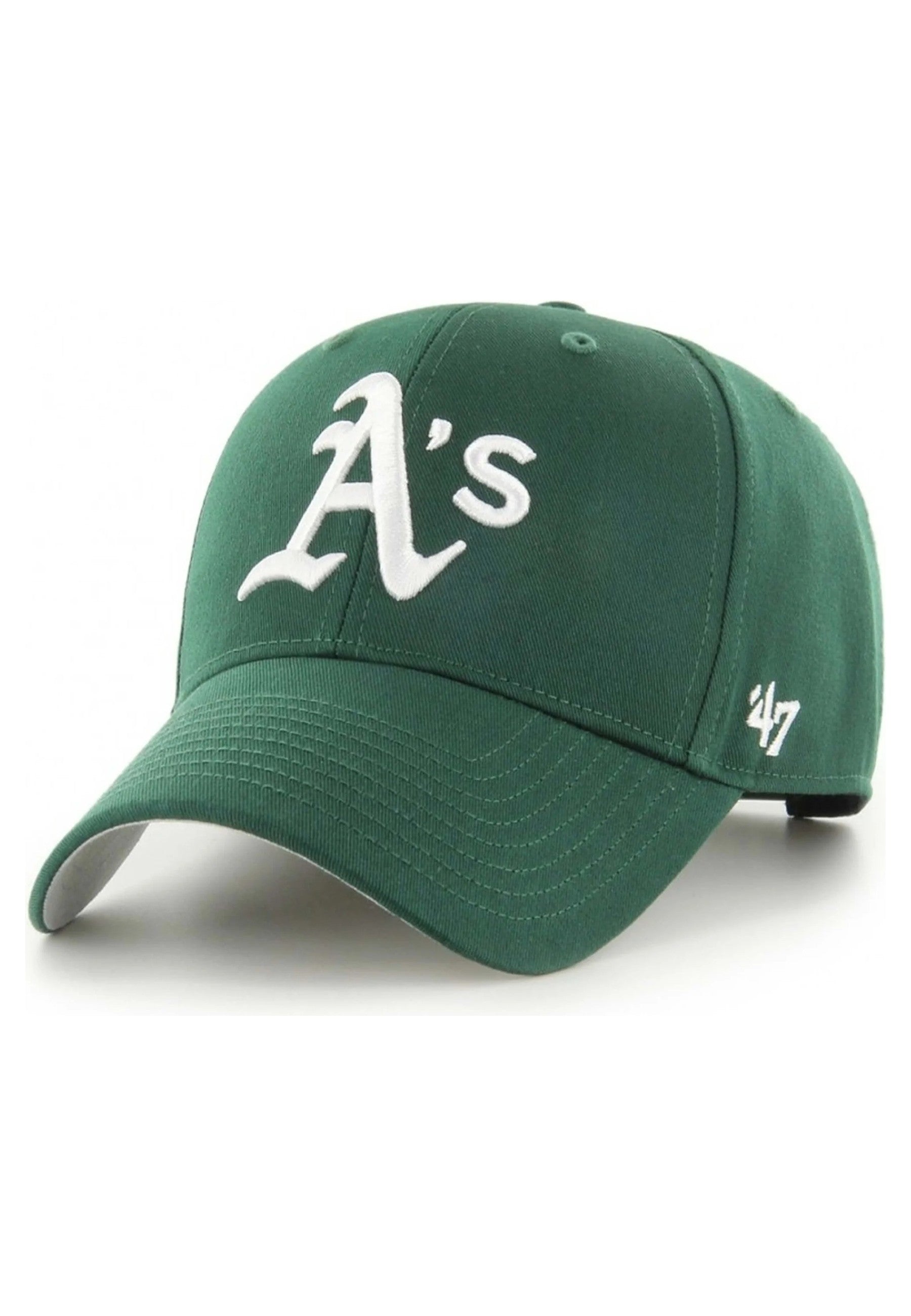 GORRA 47 BRAND VERDE OAKLAND ATHLETICS RAISED BASIC MVP CAP