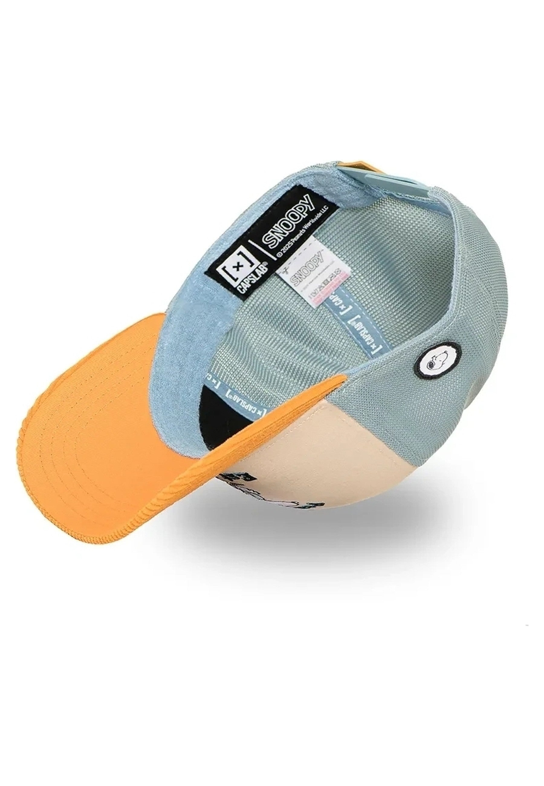 GORRA CAPSLAB BEIGE CORD SNOOPY TRUCKER CAP