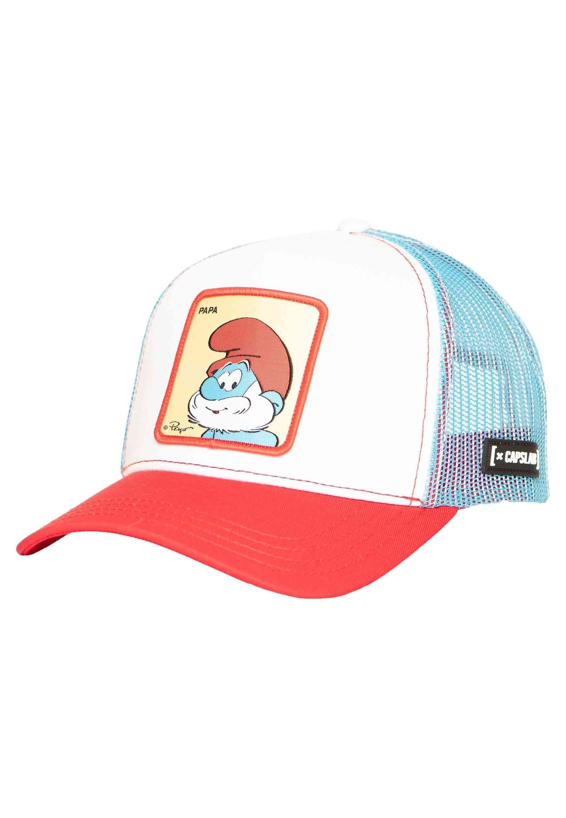 GORRA CAPSLAB BLANCA PAPA PITUFO SMURFS TRUCKER CAP