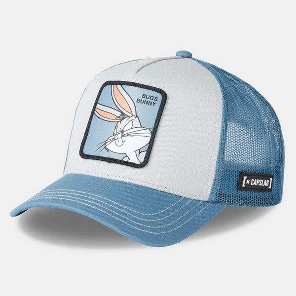 GORRA CAPSLAB CELESTE BUGS BUNNY LOO8 BUG1 TRUCKER CAP