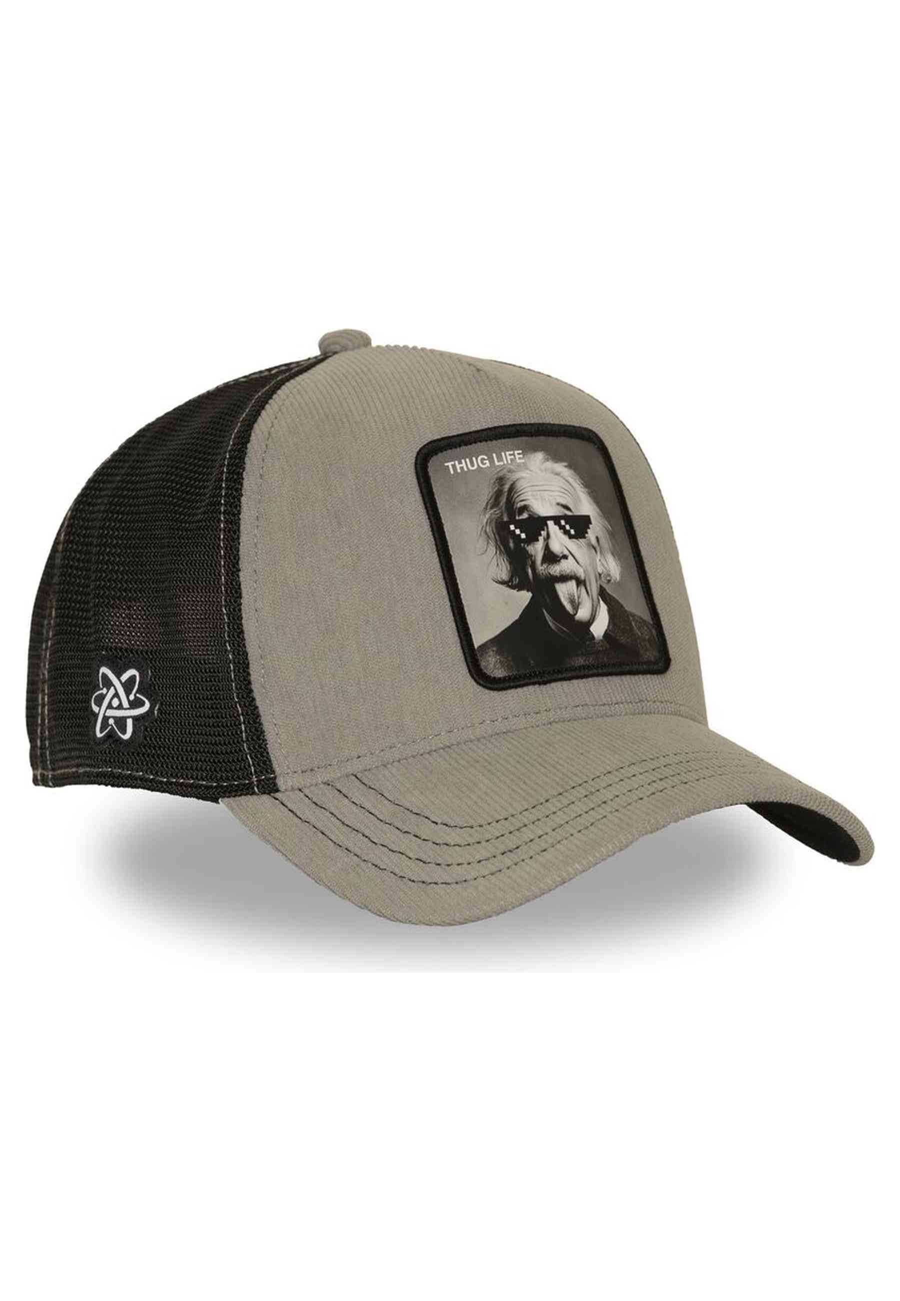 GORRA CAPSLAB GRIS EINSTEIN THUG LIFE TRUCKER CAP