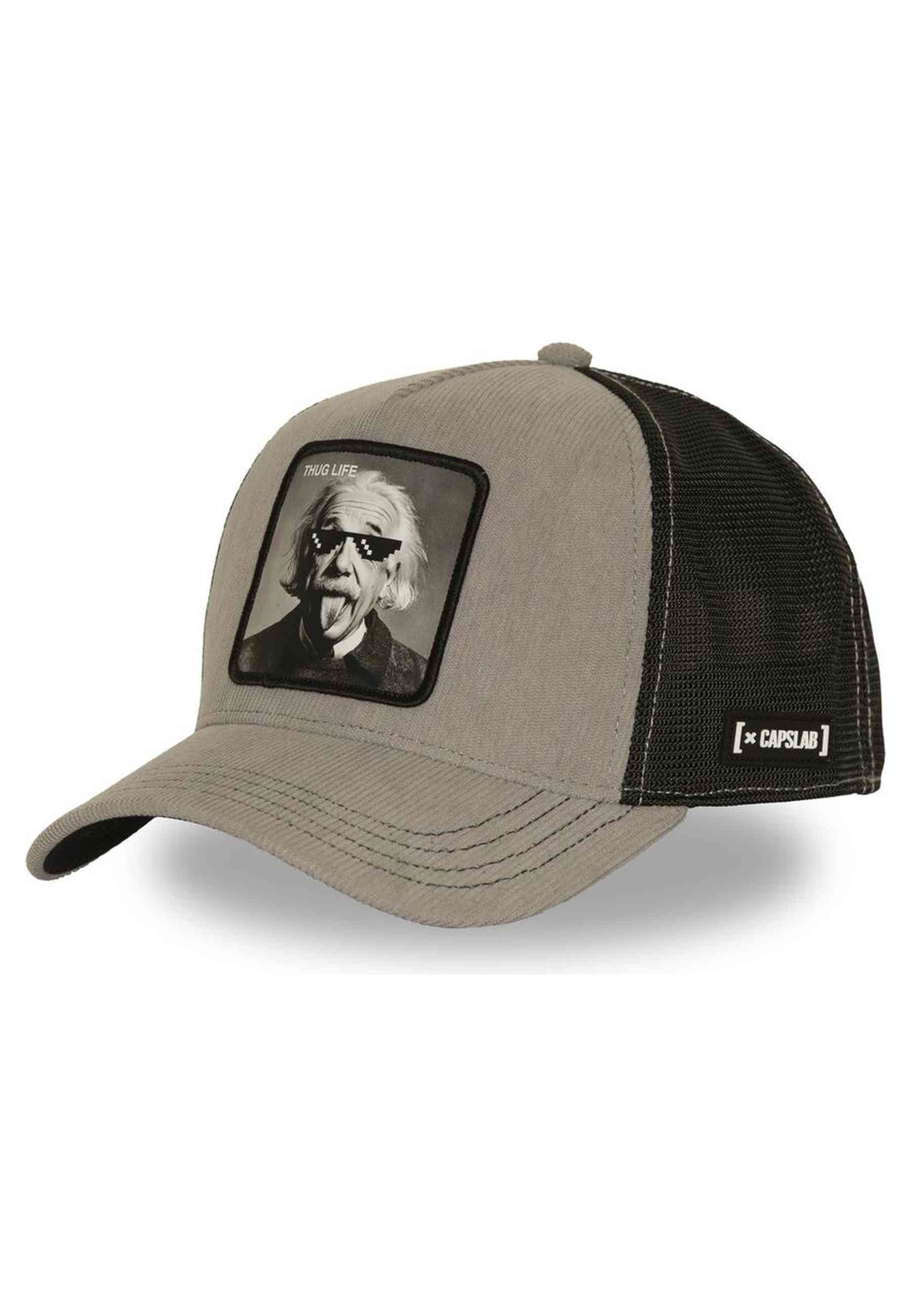 GORRA CAPSLAB GRIS EINSTEIN THUG LIFE TRUCKER CAP