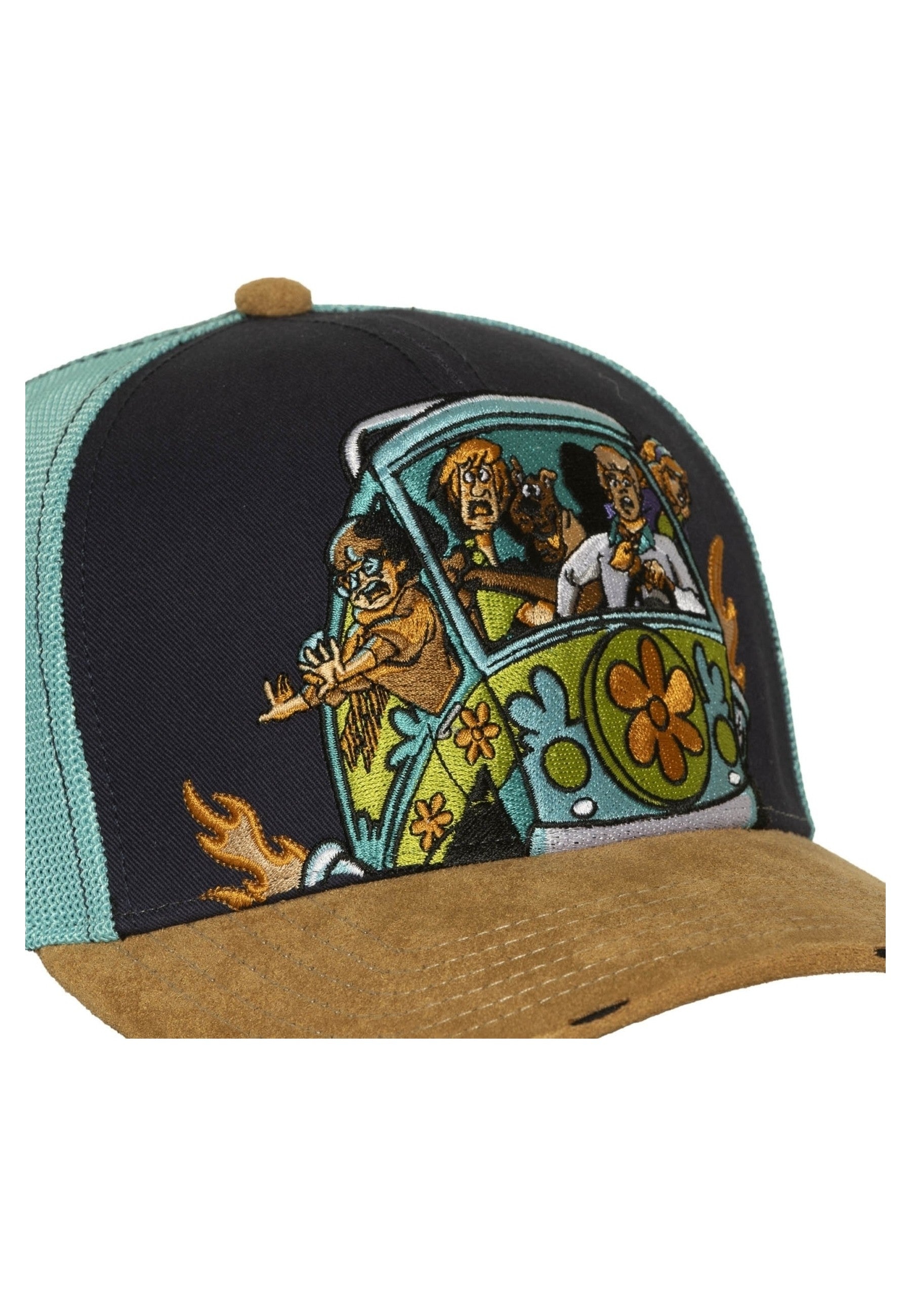 GORRA CAPSLAB MARINO MYSTERY VAN EMBROIDERED LOGO TRUCKER CAP