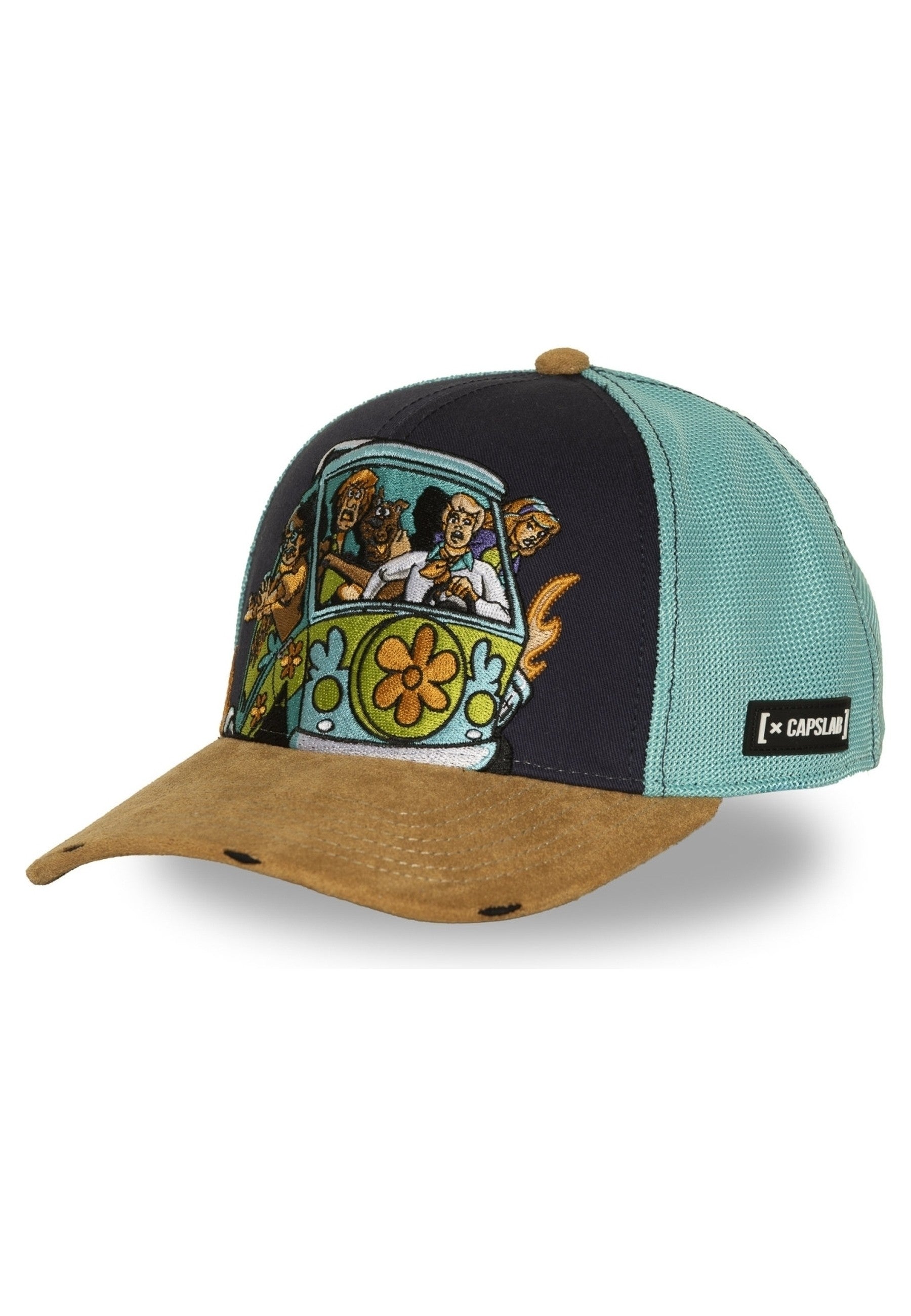 GORRA CAPSLAB MARINO MYSTERY VAN EMBROIDERED LOGO TRUCKER CAP