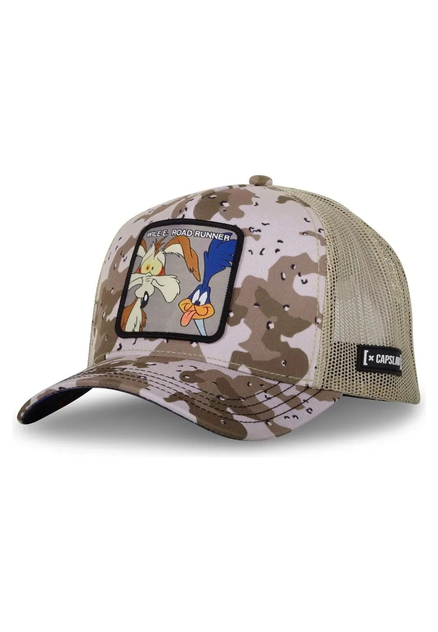 GORRA CAPSLAB MARRON CAMUFLAJE WILE & COYOTE TRUCKER CAP - AREA ZERO
