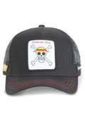 GORRA CAPSLAB ONE PIECE CALAVERA TRUCKER NEGRA