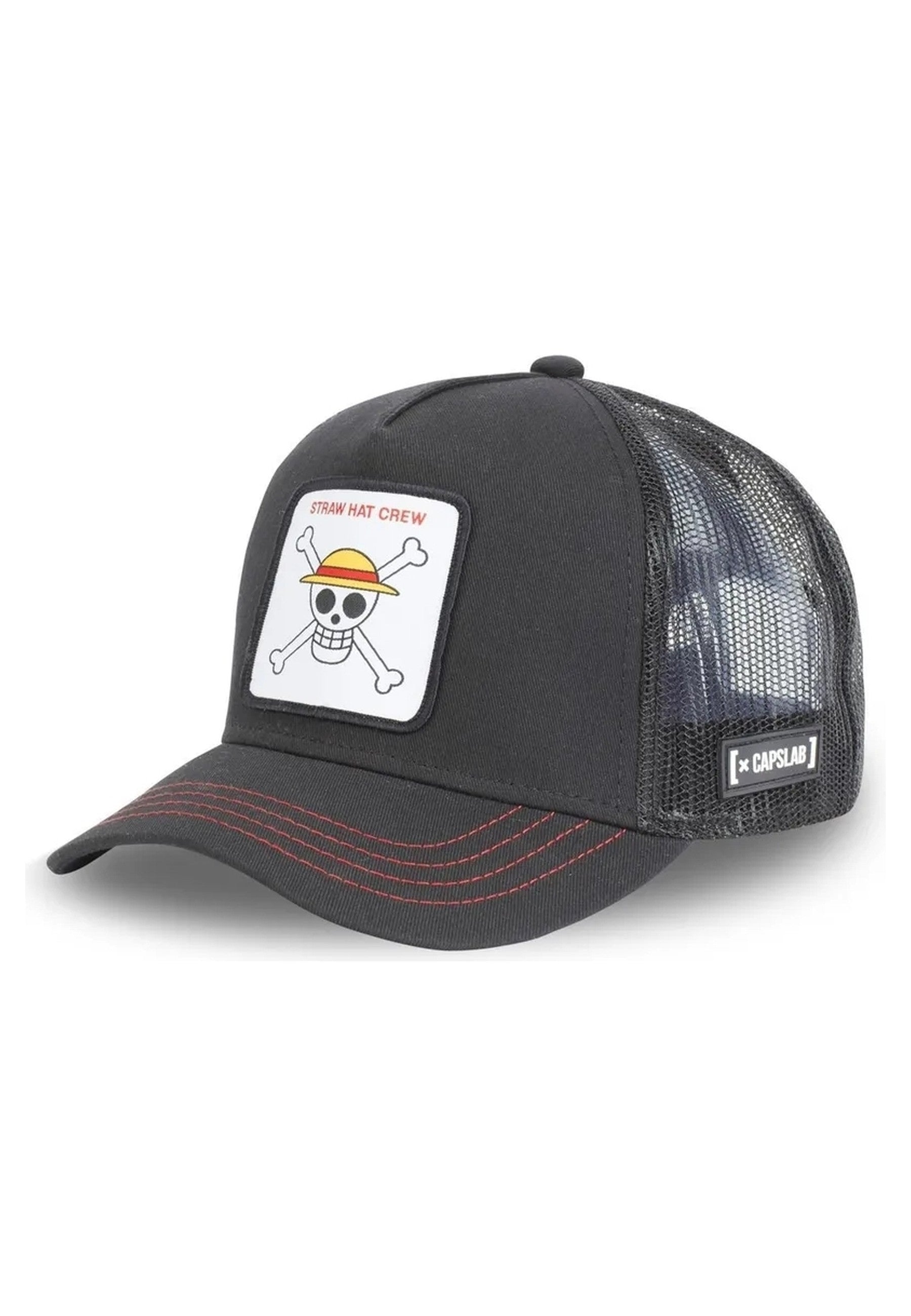 GORRA CAPSLAB NEGRA CALAVERA ONE PIECE SKU2 TRUCKER CAP