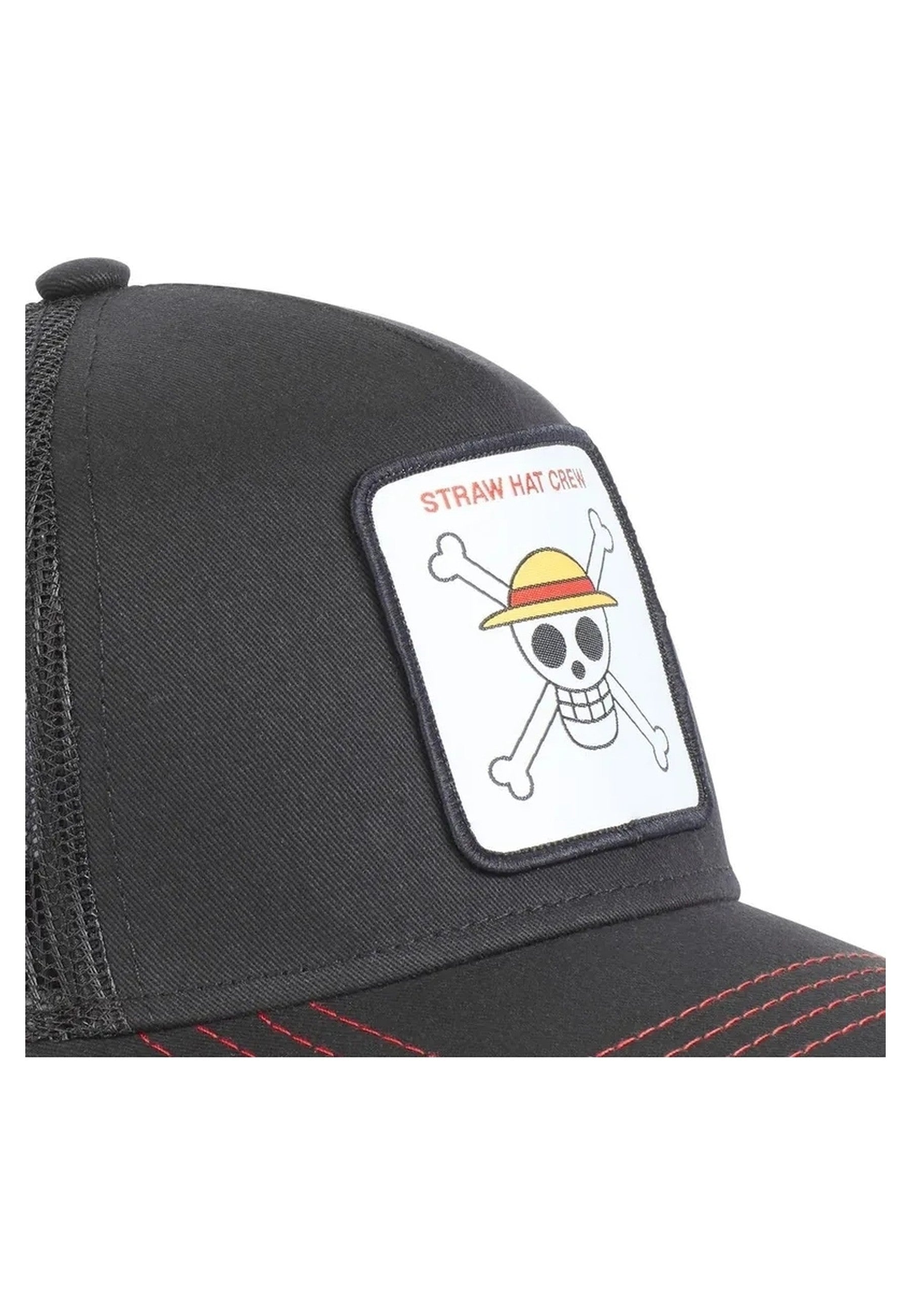 GORRA CAPSLAB NEGRA CALAVERA ONE PIECE SKU2 TRUCKER CAP