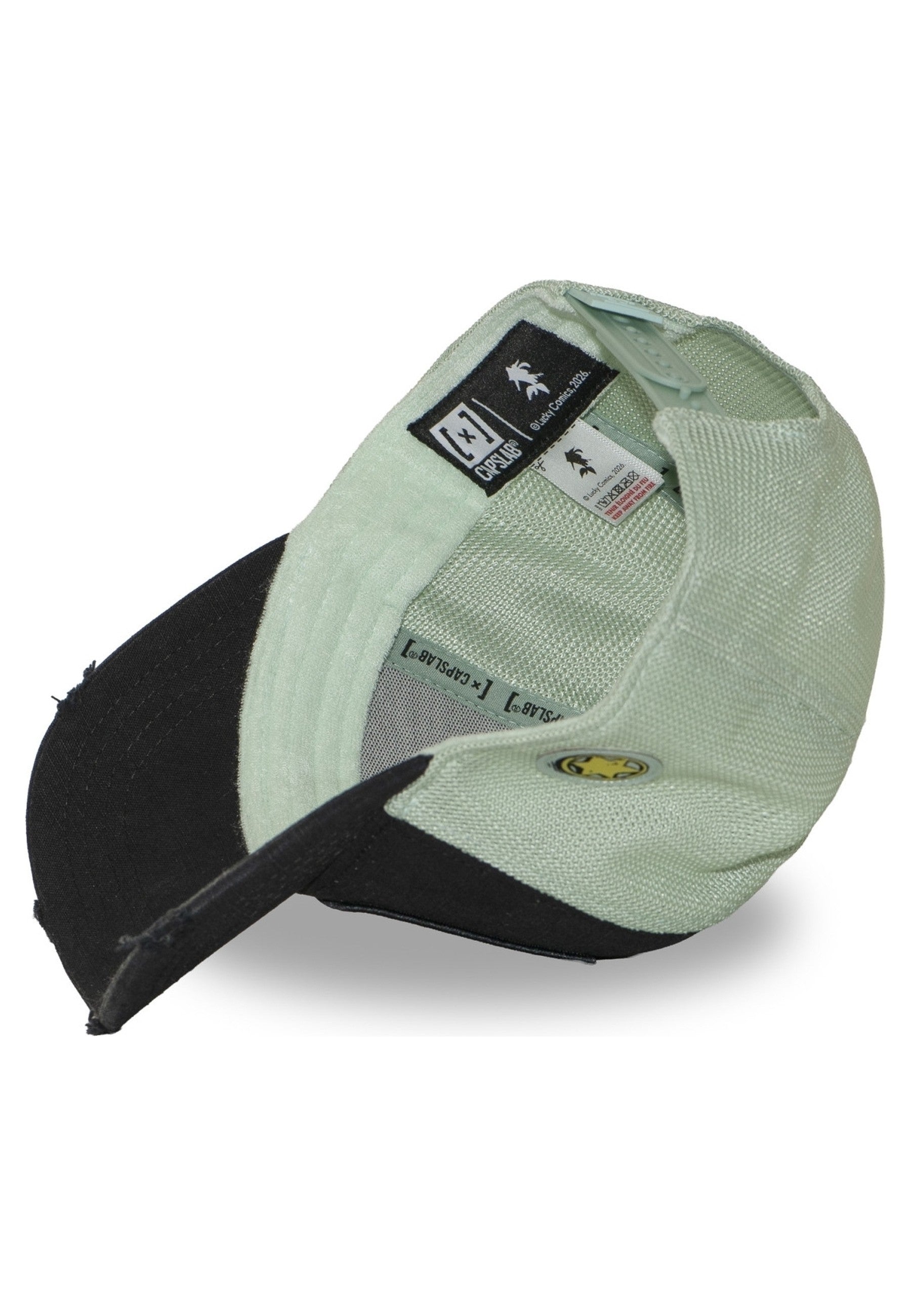 GORRA CAPSLAB NEGRA LUCKY LUKE CANVAS TRUCKER CAP
