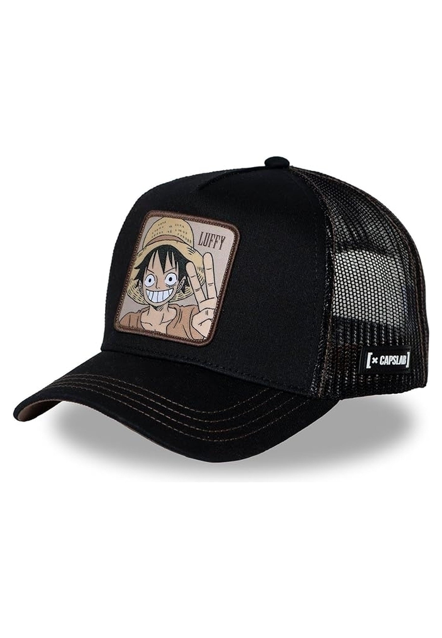 GORRA CAPSLAB NEGRA LUFFY WAN3B TRUCKER CAP