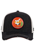 GORRA CAPSLAB BUGS BUNNY LOONEY TUNES MANO TRUCKER NEGRA