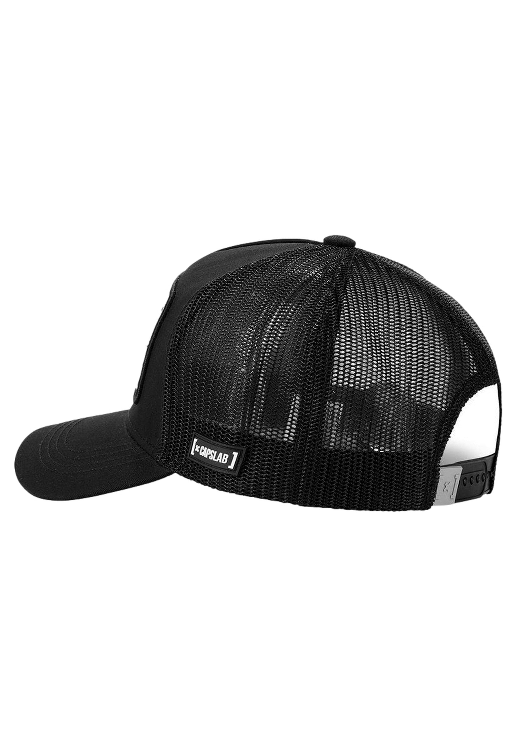 GORRA CAPSLAB NEGRA NARUTO LOGO BAN TRUCKER CAP