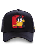 GORRA CAPSLAB PATO LUCAS LOONEY TUNES BORDADO TRUCKER VISERA CURVA NEGRA
