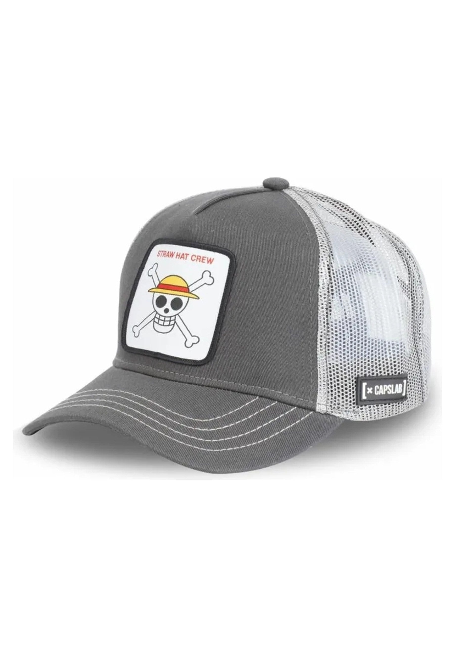 GORRA CAPSLAB NEGRA STRAW HAT CREW TRUCKER CAP