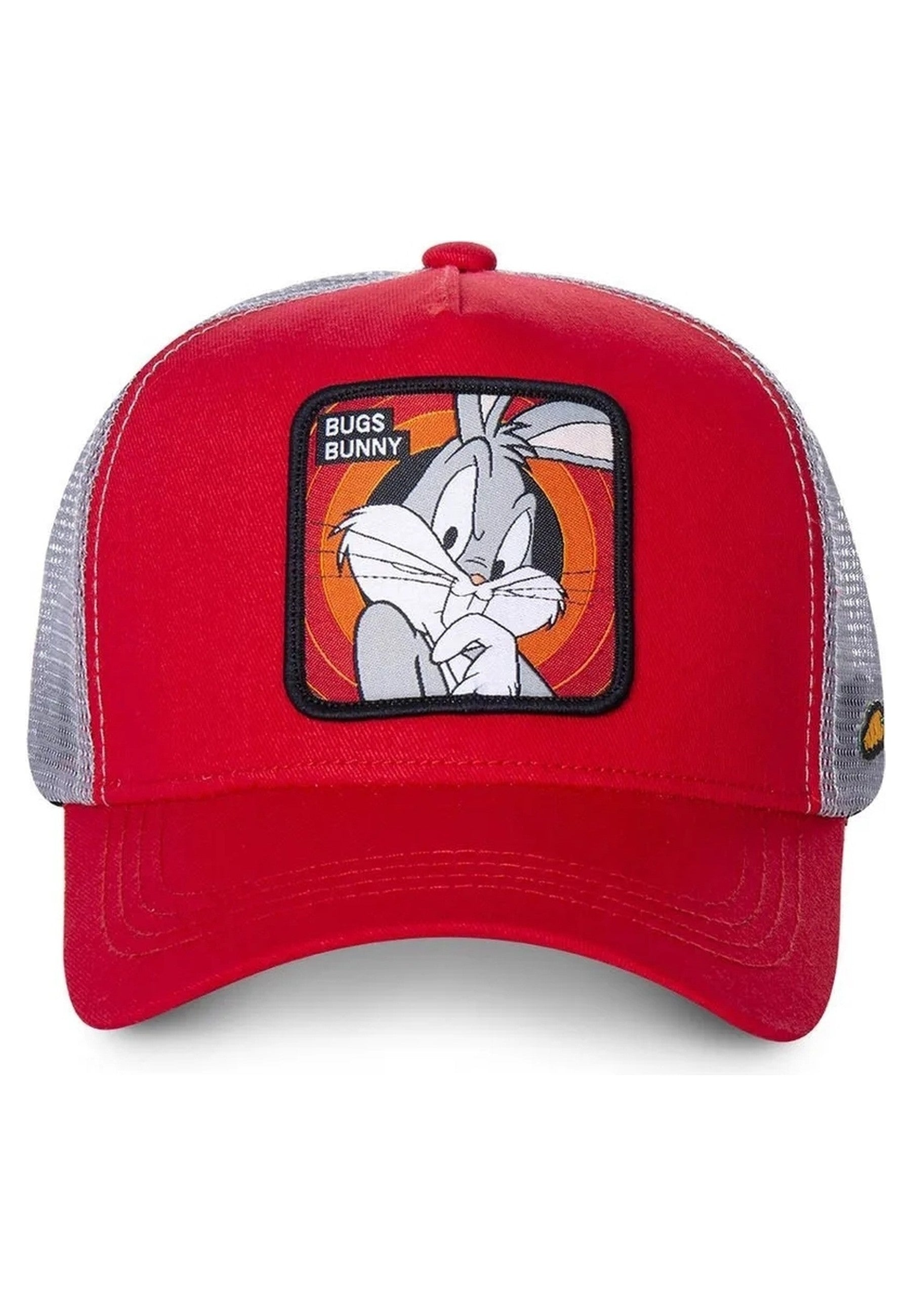 GORRA CAPSLAB ROJA BUGS BUNNY BORDADO FRENTE REJILLA VISERA CURVA