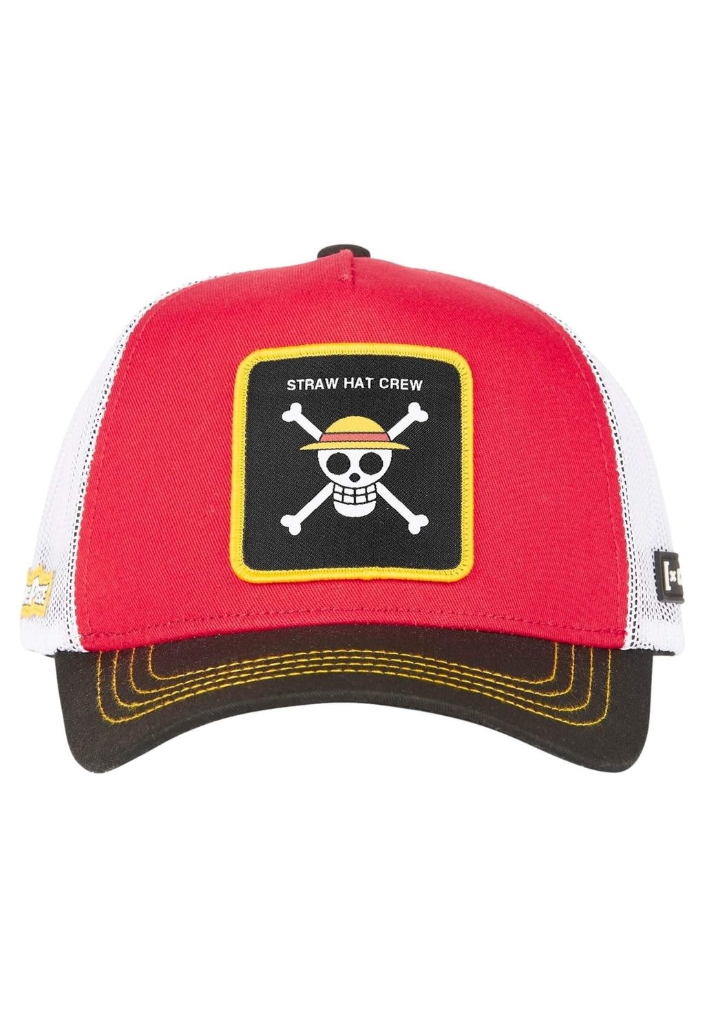 GORRA CAPSLAB ROJA ONE PIECE SKULL TRUCKER CAP - AREA ZERO