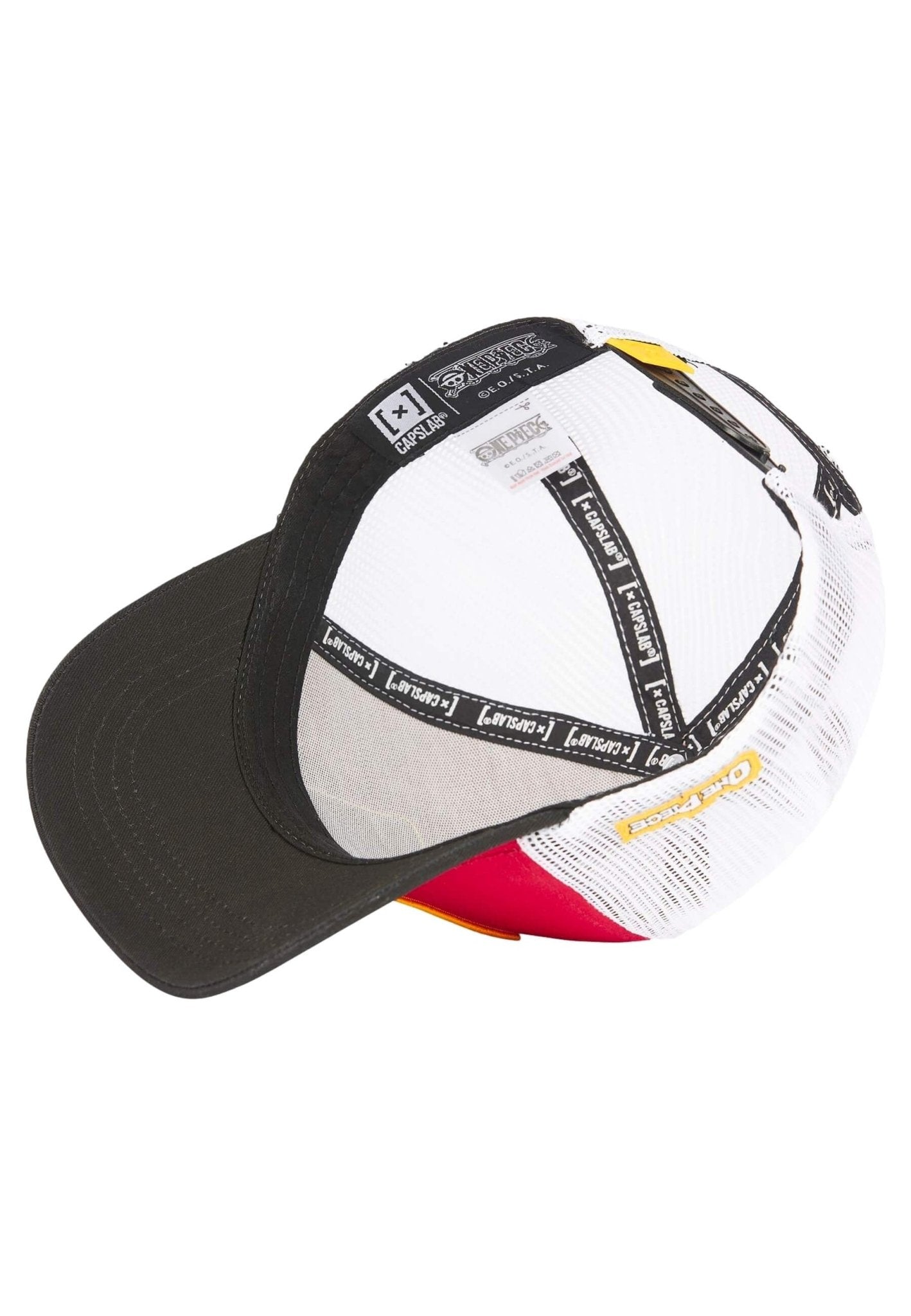 GORRA CAPSLAB ROJA ONE PIECE SKULL TRUCKER CAP - AREA ZERO