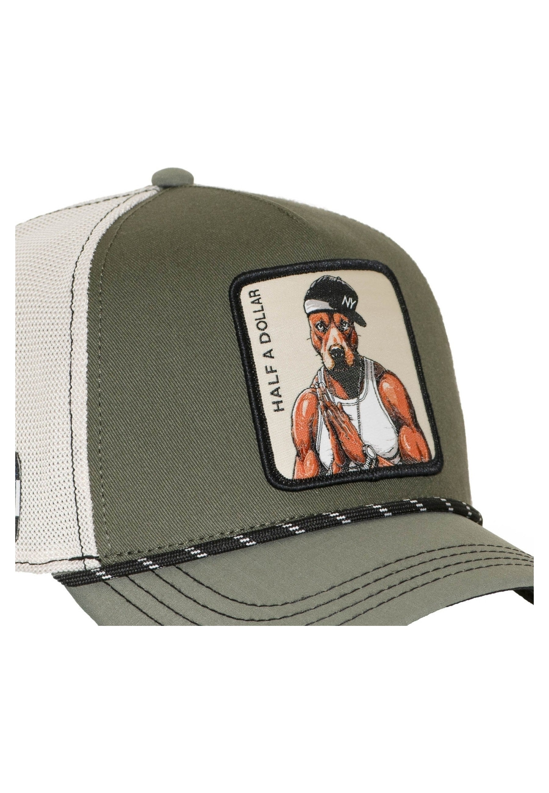 GORRA CAPSLAB VERDE 50CENT HALF A DOLLAR TRUCKER CAP