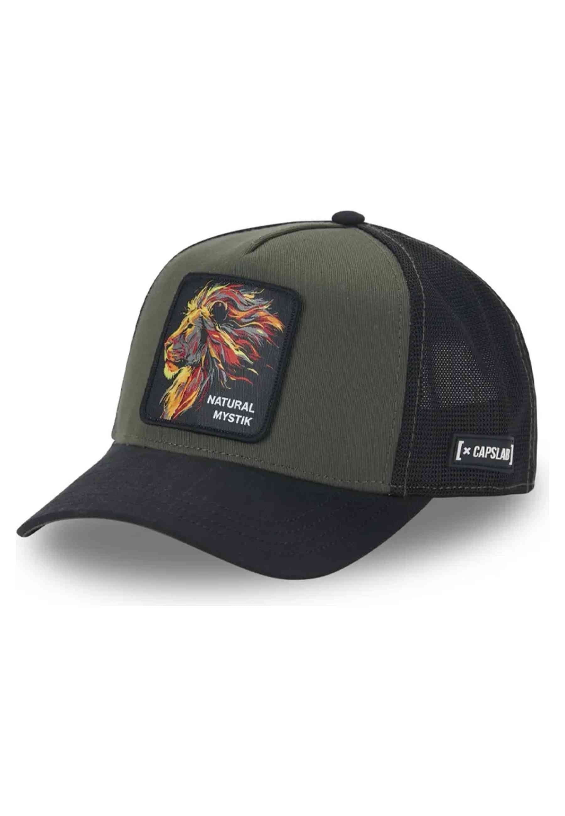 GORRA CAPSLAB VERDE NATURAL MYSTIK LION TRUCKER CAP