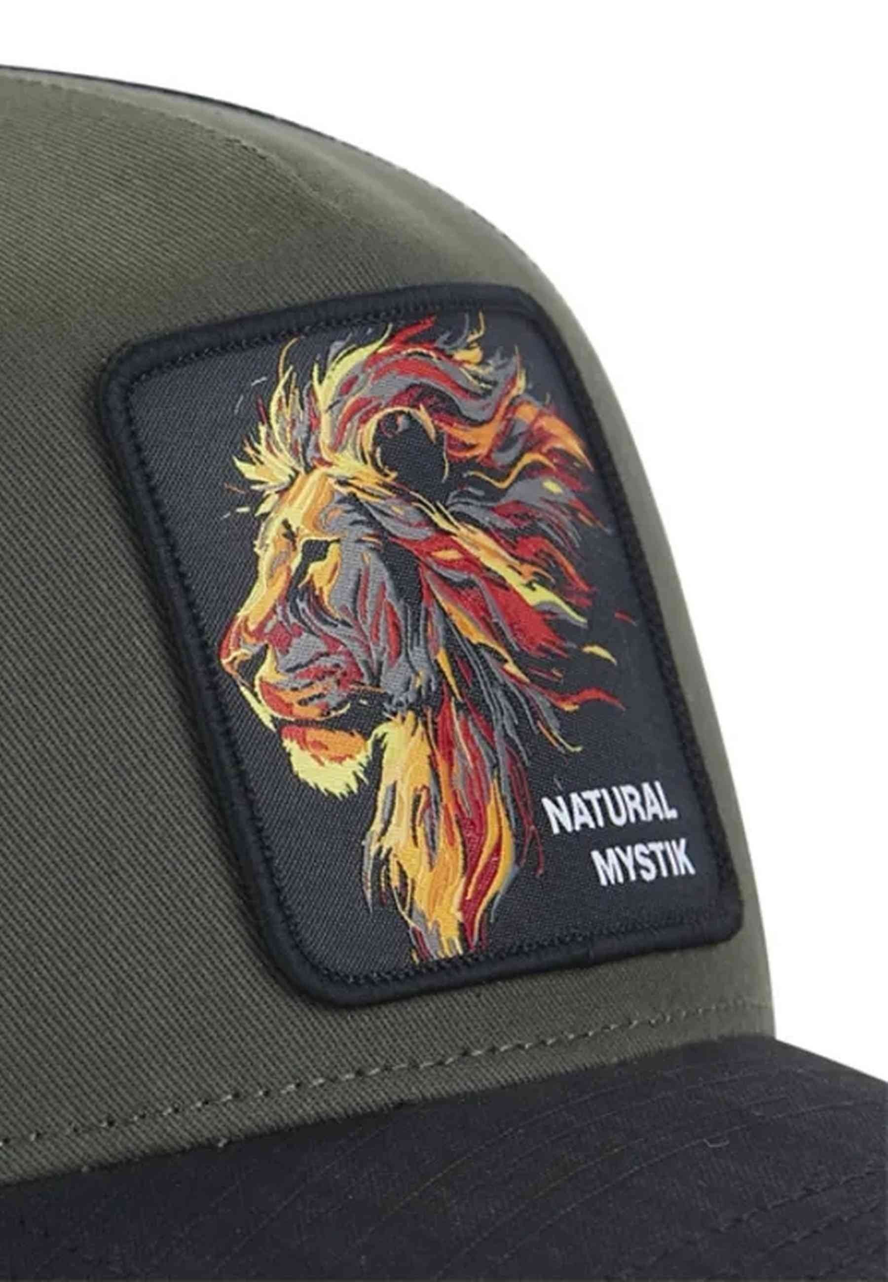 GORRA CAPSLAB VERDE NATURAL MYSTIK LION TRUCKER CAP