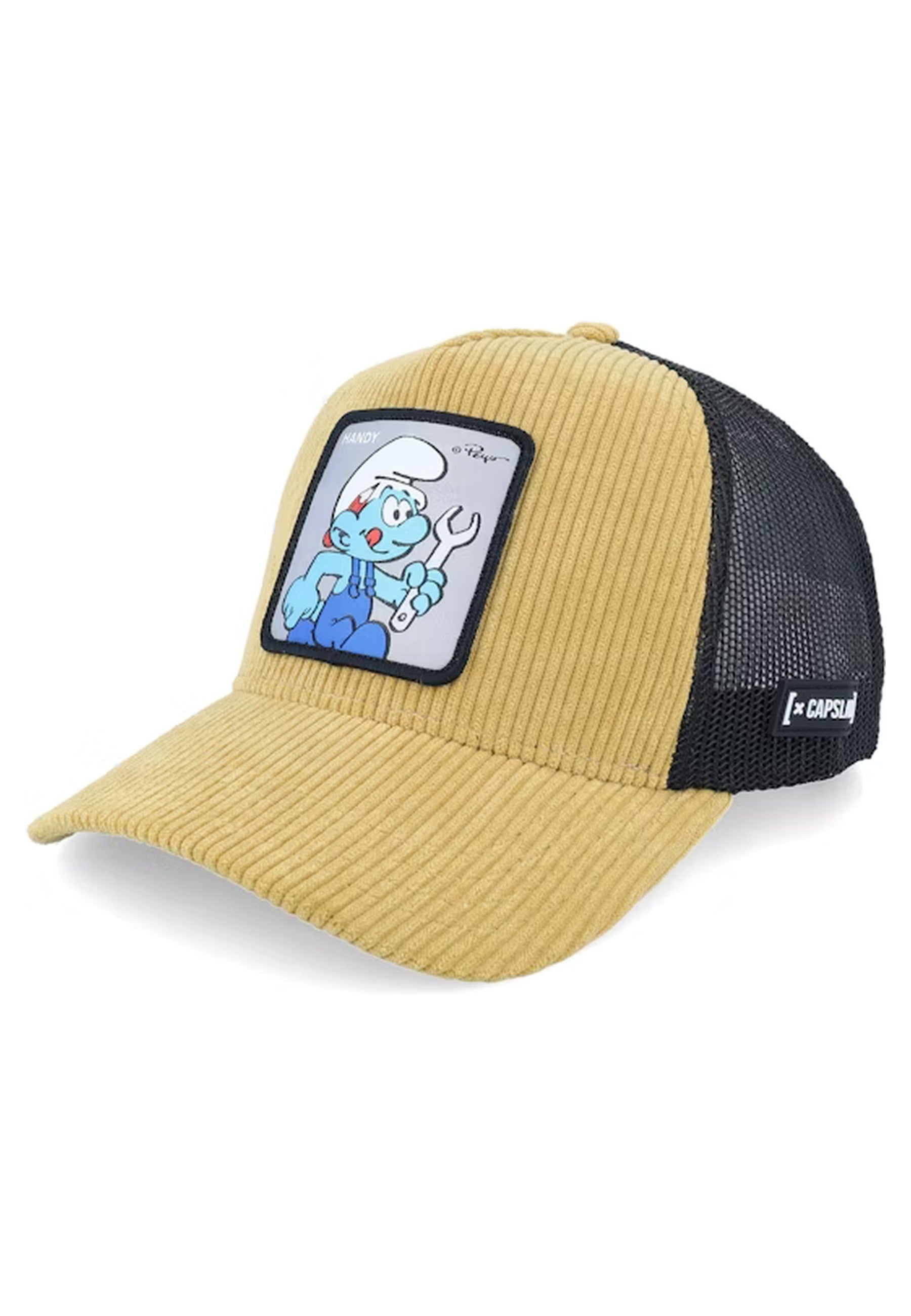 GORRA CAPSLABS BEIGE PANA PITUFO MANITAS TRUCKER CAP