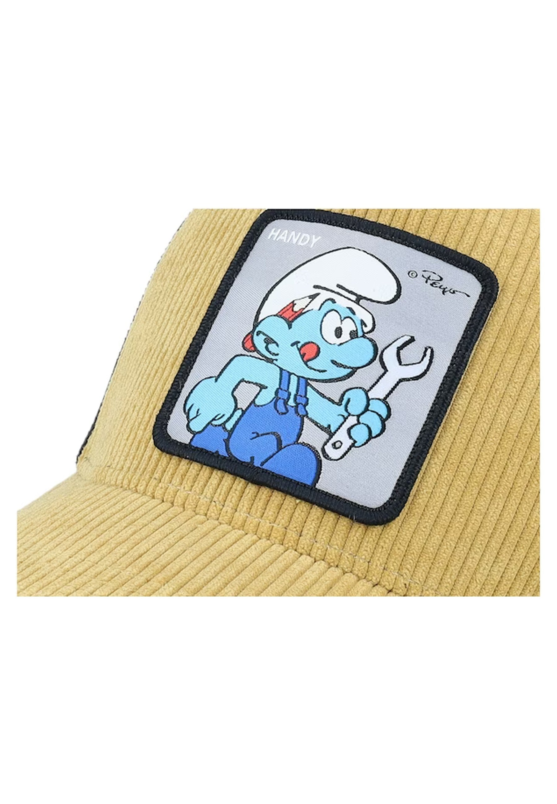 GORRA CAPSLABS BEIGE PANA PITUFO MANITAS TRUCKER CAP