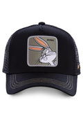GORRA CAPSLAB BUGS BUNNY LOONEY TUNES BORDADO VISERA CURVA NEGRA