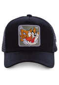 GORRA CAPSLAB TAZ LOONEY TUNES BORDADO TRUCKER VISERA CURVA NEGRA