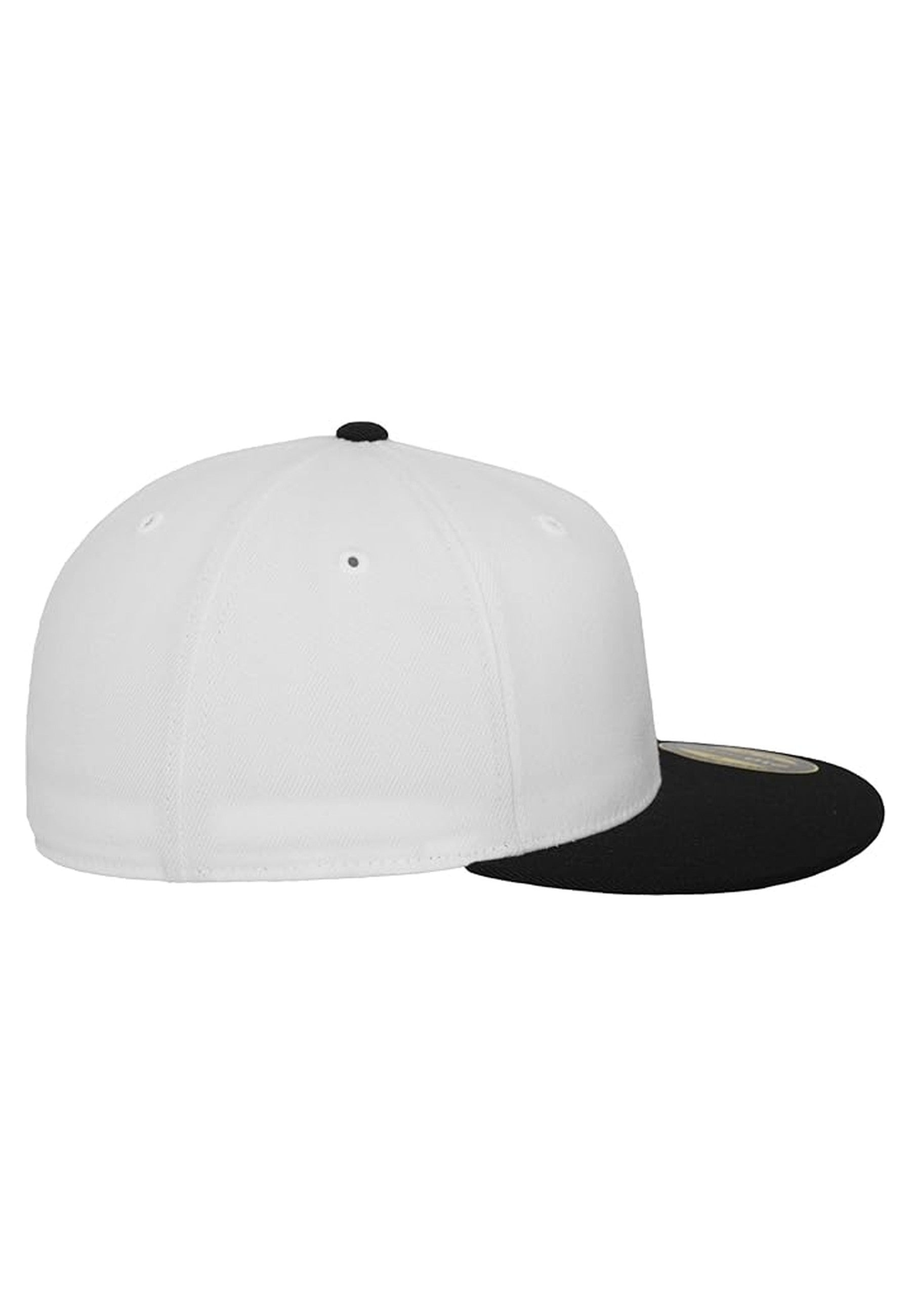 GORRA FLEXFIT BLANCA/NEGRA PREMIUM 210 FITTED 2-TONE CAP