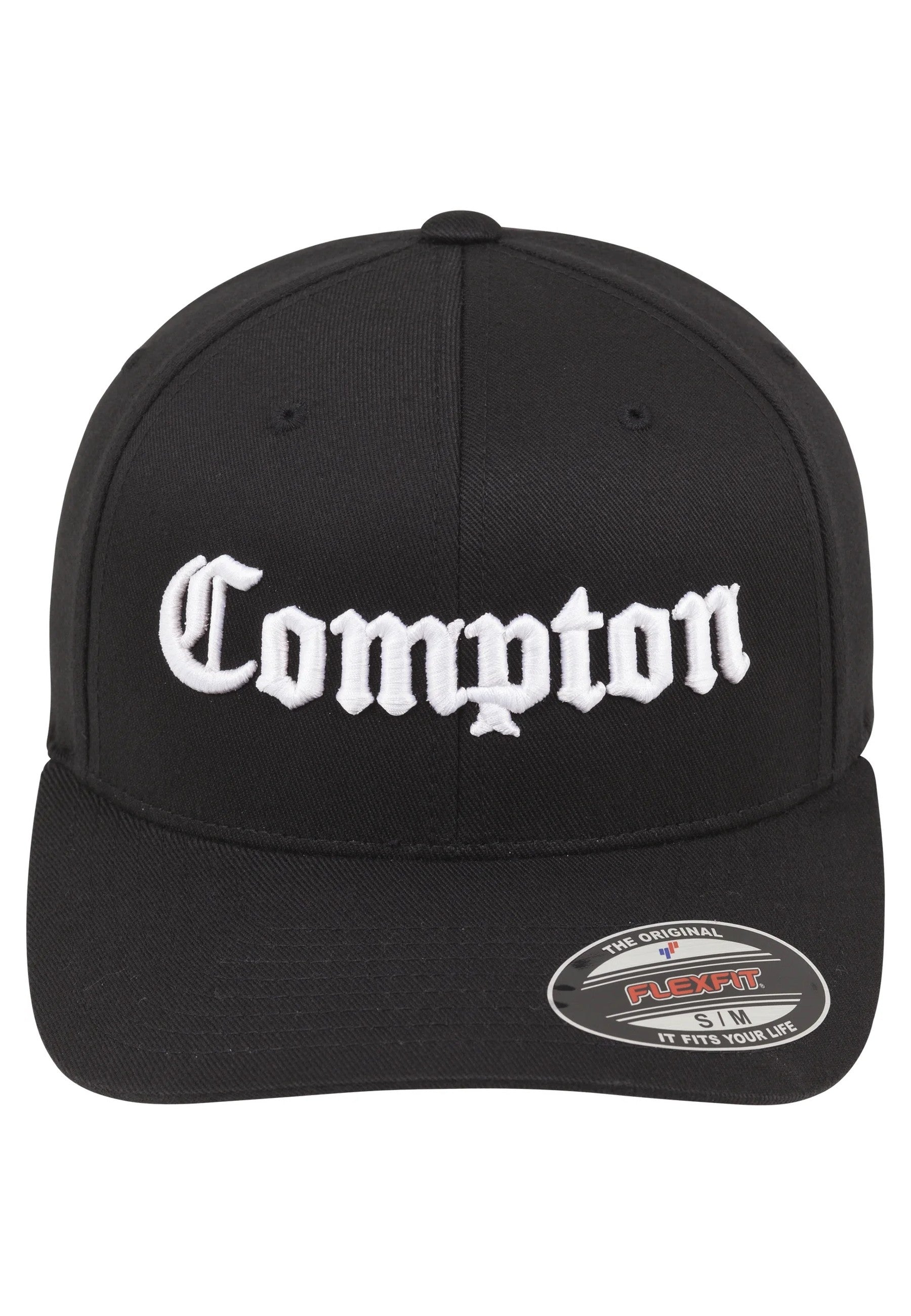 GORRA FLEXFIT NEGRA COMPTON CAP
