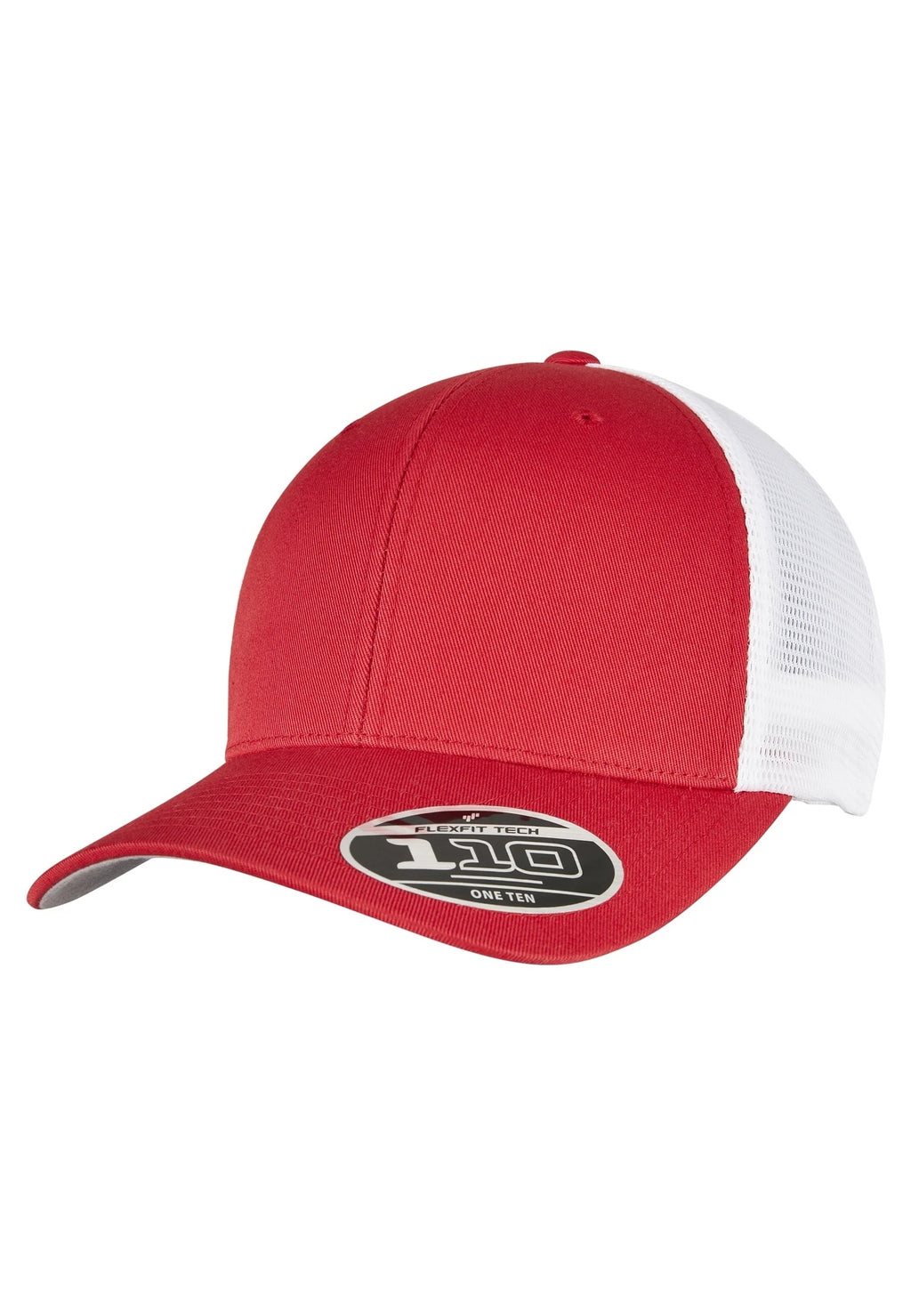 GORRA FLEXFIT ROJA MESH TWO TONE TRUCKER CAP