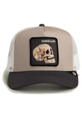 GORRA GOORIN BROS CALAVERA CANCELLED SKULL TRUCKER BEIGE