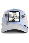 GORRA GOORIN BROS PEGASO FLARE UP TRUCKER BLANCA AZUL