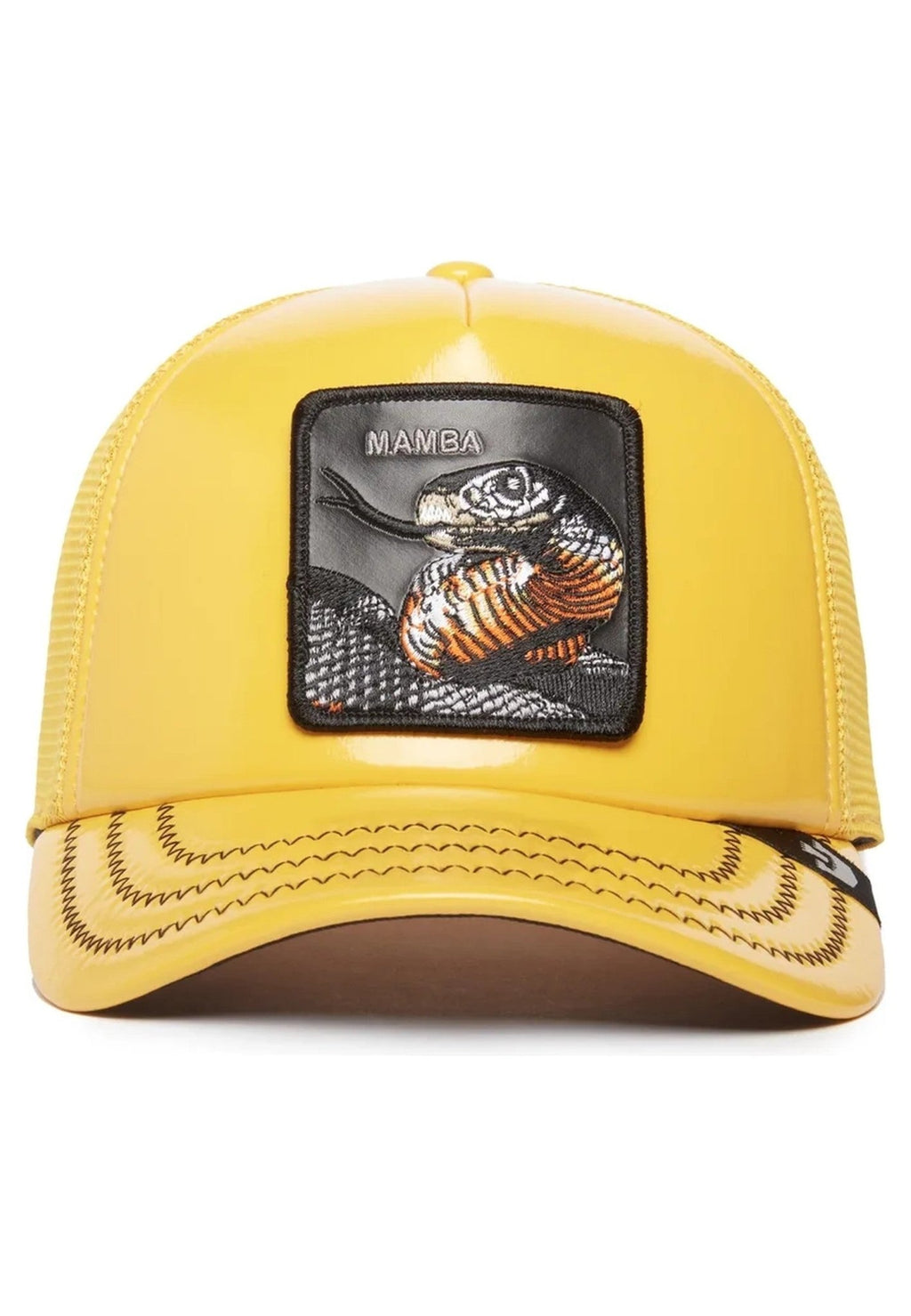 GORRA GOORIN BROS AMARILLA BLACK MAMBA SATIN TRUCKER CAP - AREA ZERO
