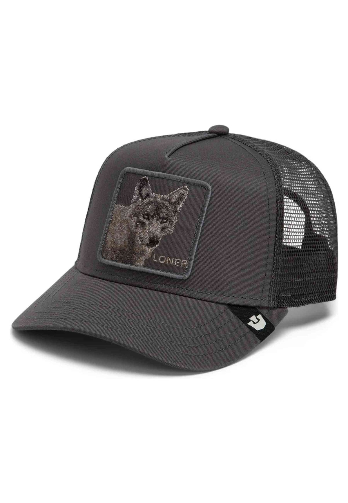 GORRA GOORIN BROS ANTRACITA LOBO CIRCLE OF LIFE LONER TONED TRUCKER CAP