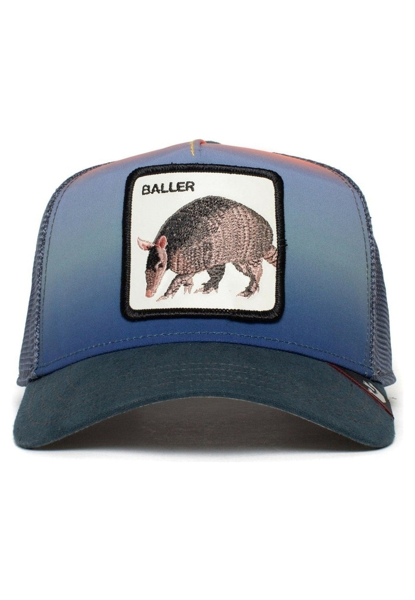 GORRA GOORIN BROS AZUL REFLECTANTE ARMADILLO BALLADILLO TRUCKER CAP - AREA ZERO