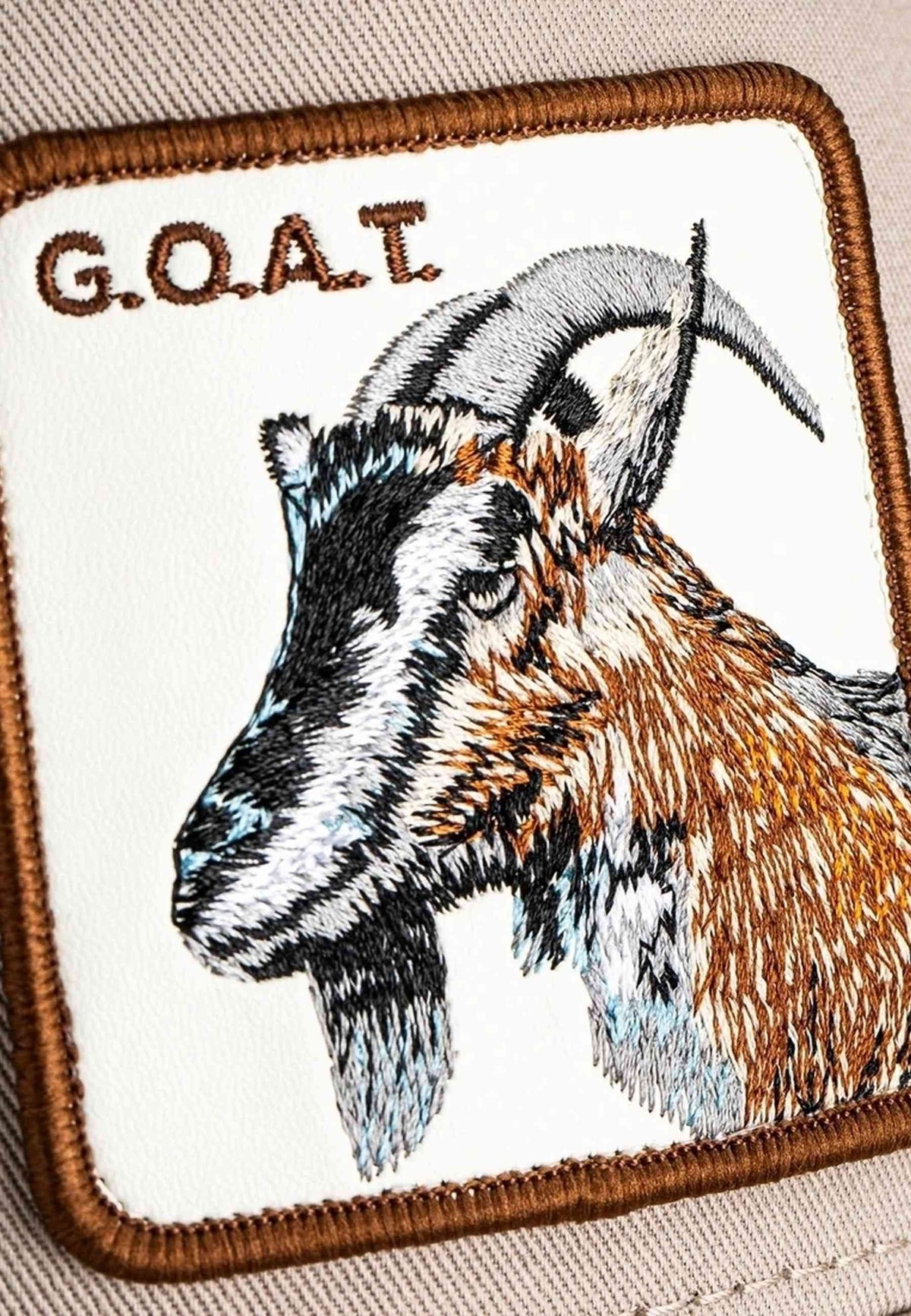 GORRA GOORIN BROS BEIGE CABRA GOAT TRUCKER CAP