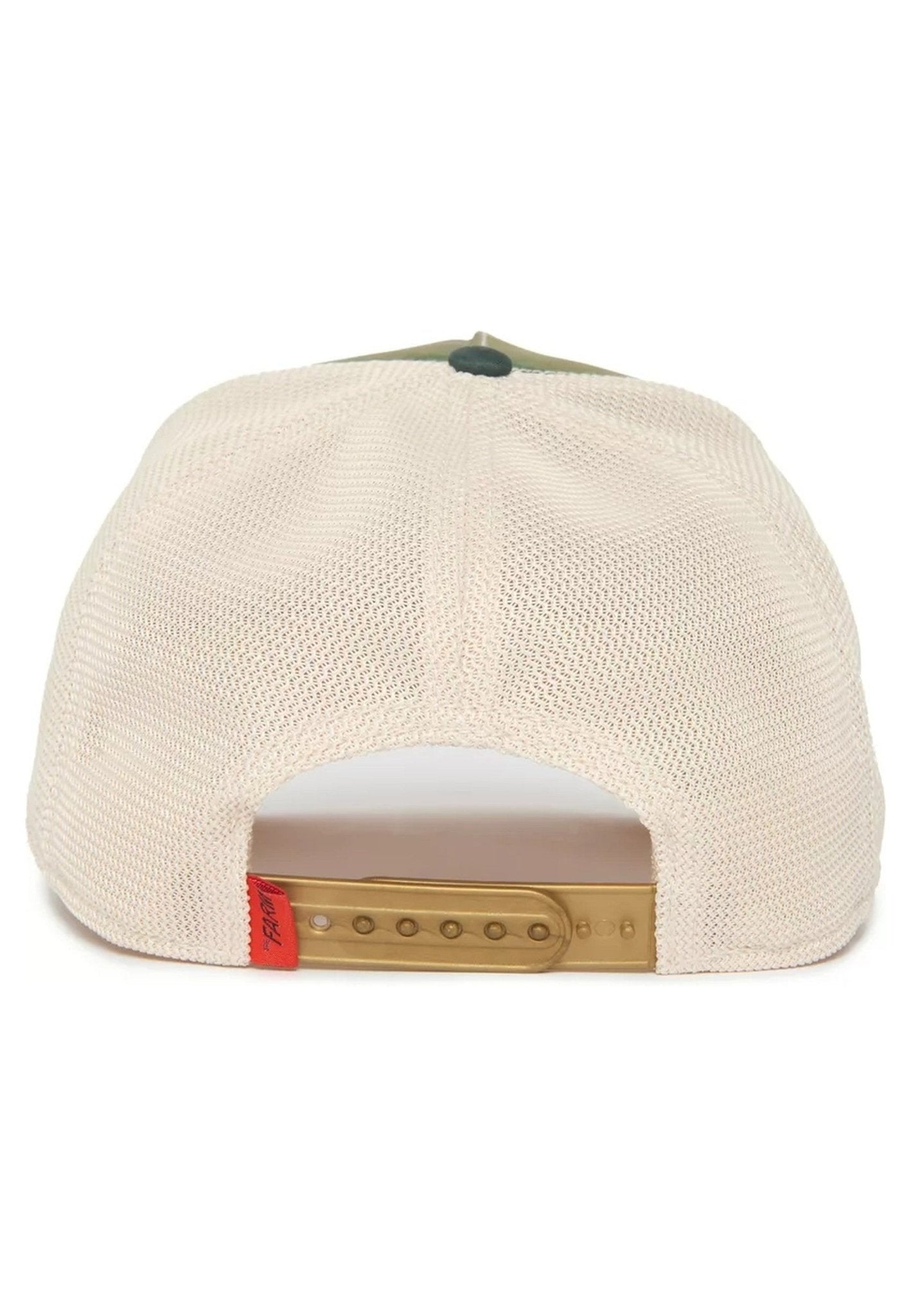 GORRA GOORIN BROS BEIGE GALLO SICUT MENTULA GIOCONDA TRUCKER CAP - AREA ZERO