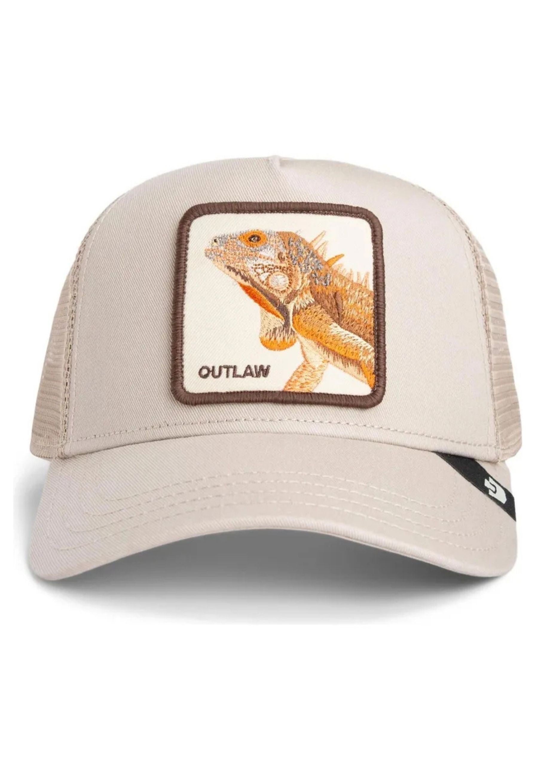GORRA GOORIN BROS BEIGE LAGARTO THE OUTLAW LIZZARD TRUCKER CAP