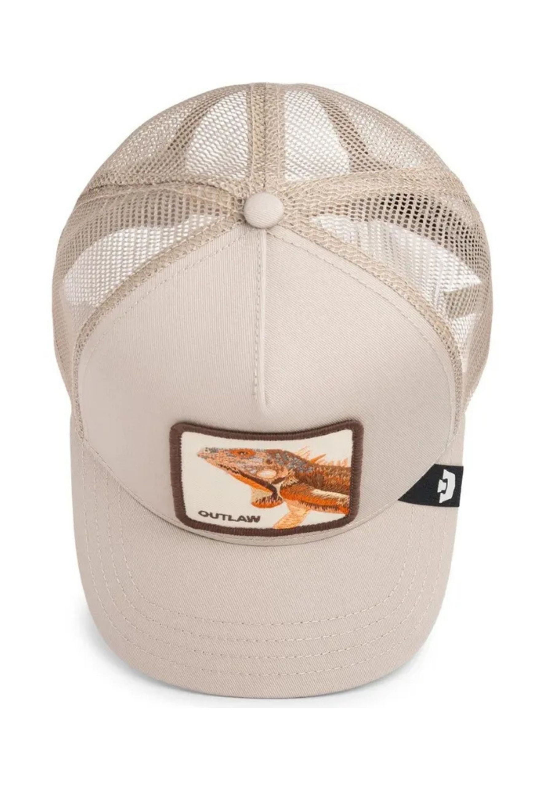 GORRA GOORIN BROS BEIGE LAGARTO THE OUTLAW LIZZARD TRUCKER CAP