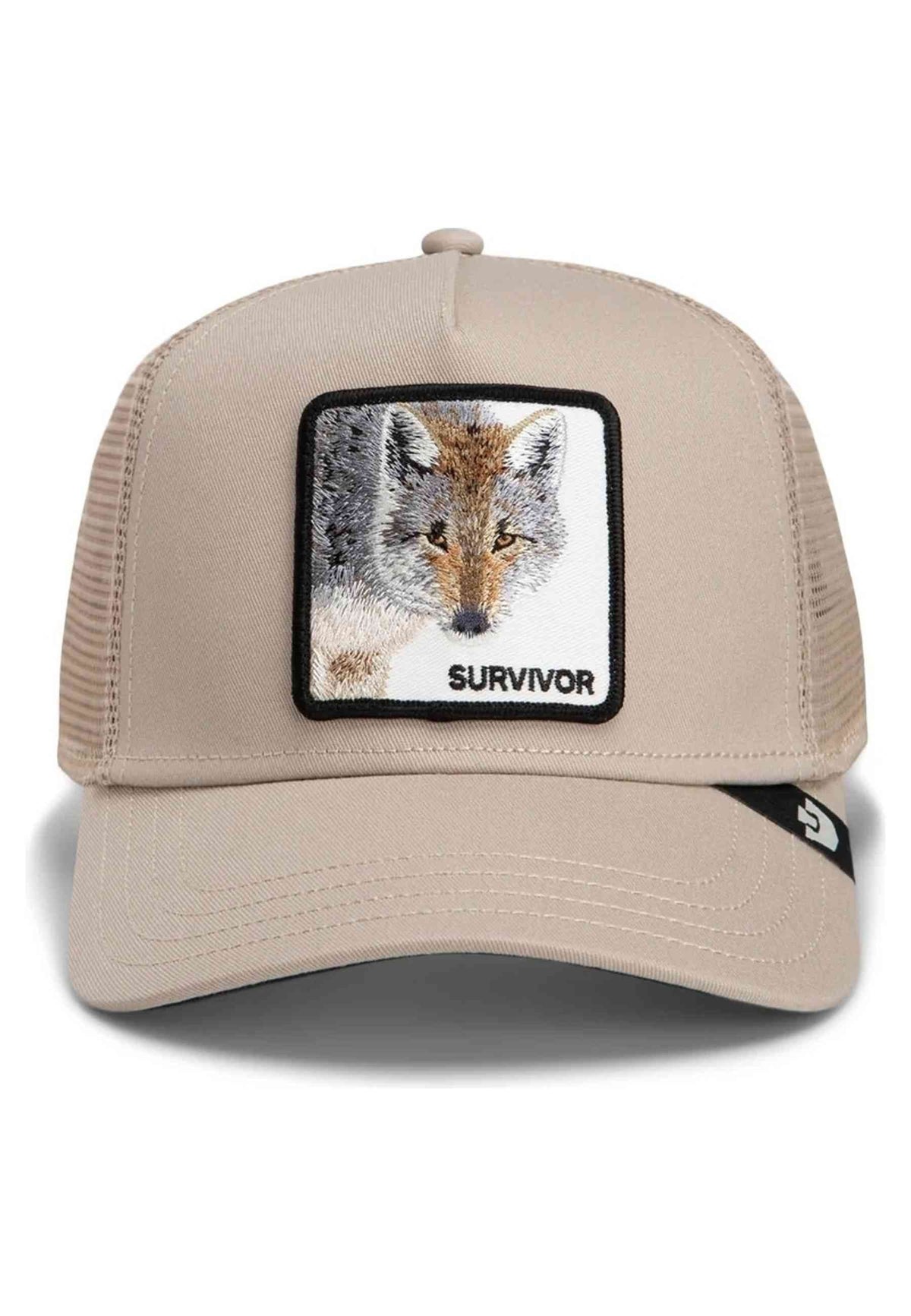GORRA GOORIN BROS BEIGE LOBO SURVIVOR TRUCKER CAP